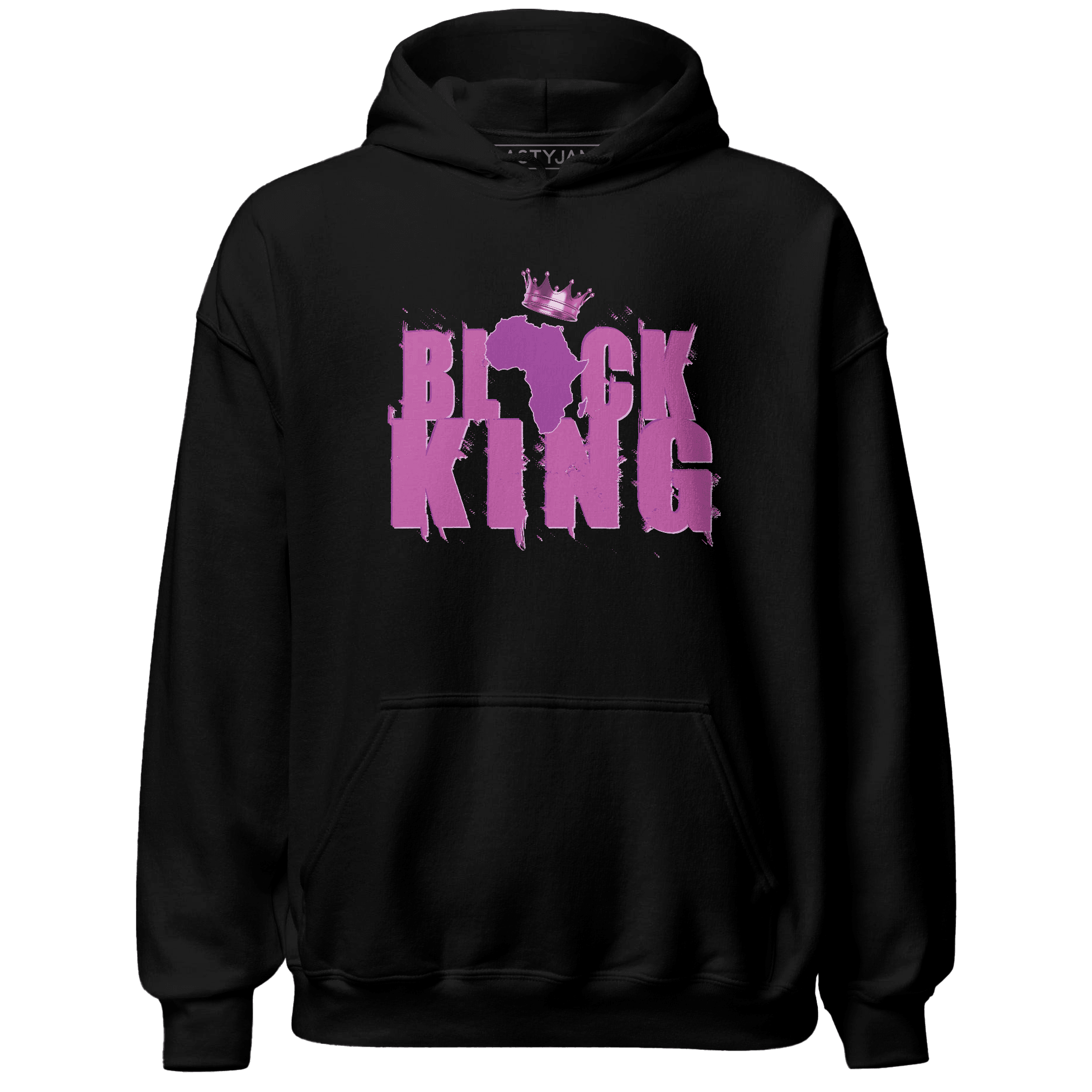 GS Hyper Violet 4s Hoodie Match Black Queen Crown - NastyJamz