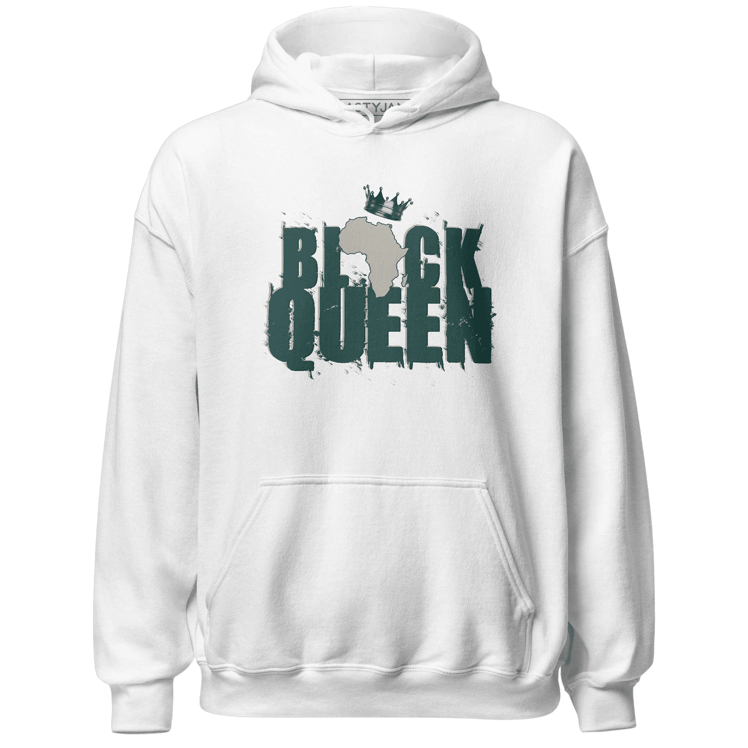 Oxidized Green 4s Hoodie Match Black Queen Crown - NastyJamz