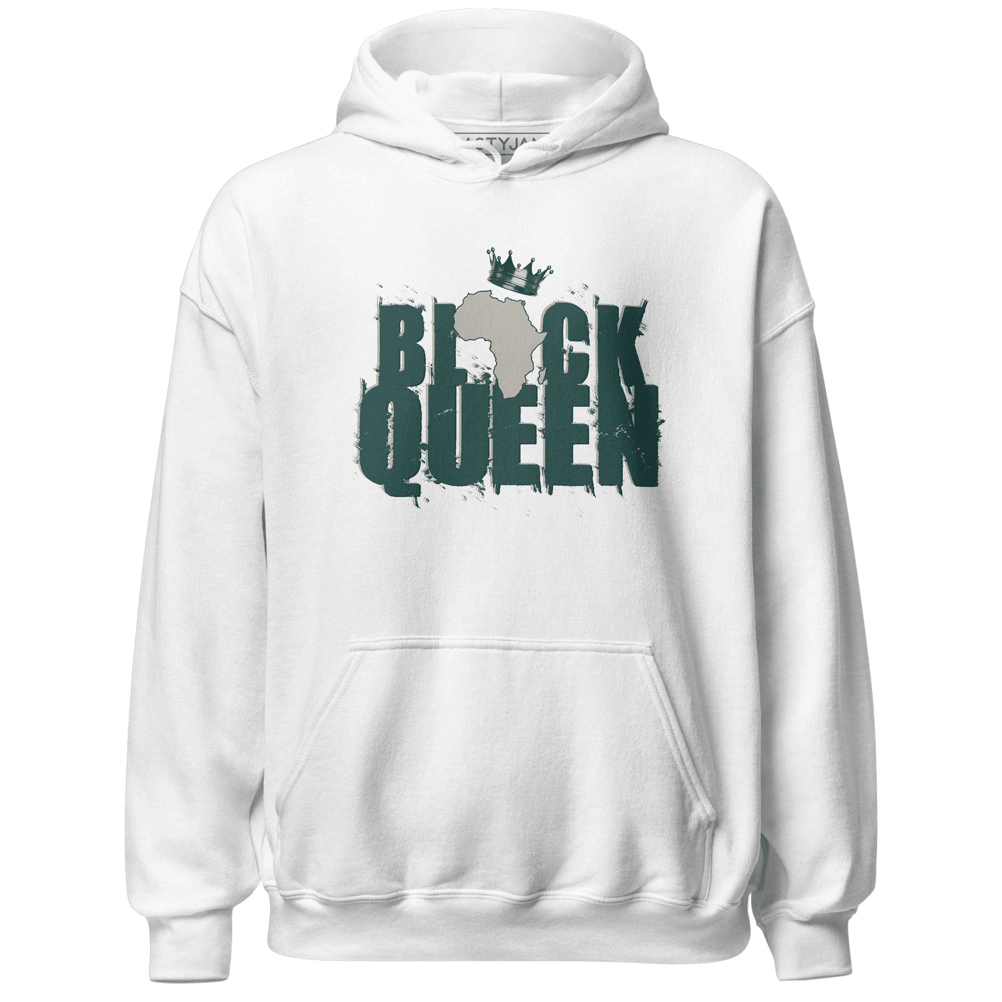 Oxidized Green 4s Hoodie Match Black Queen Crown - NastyJamz