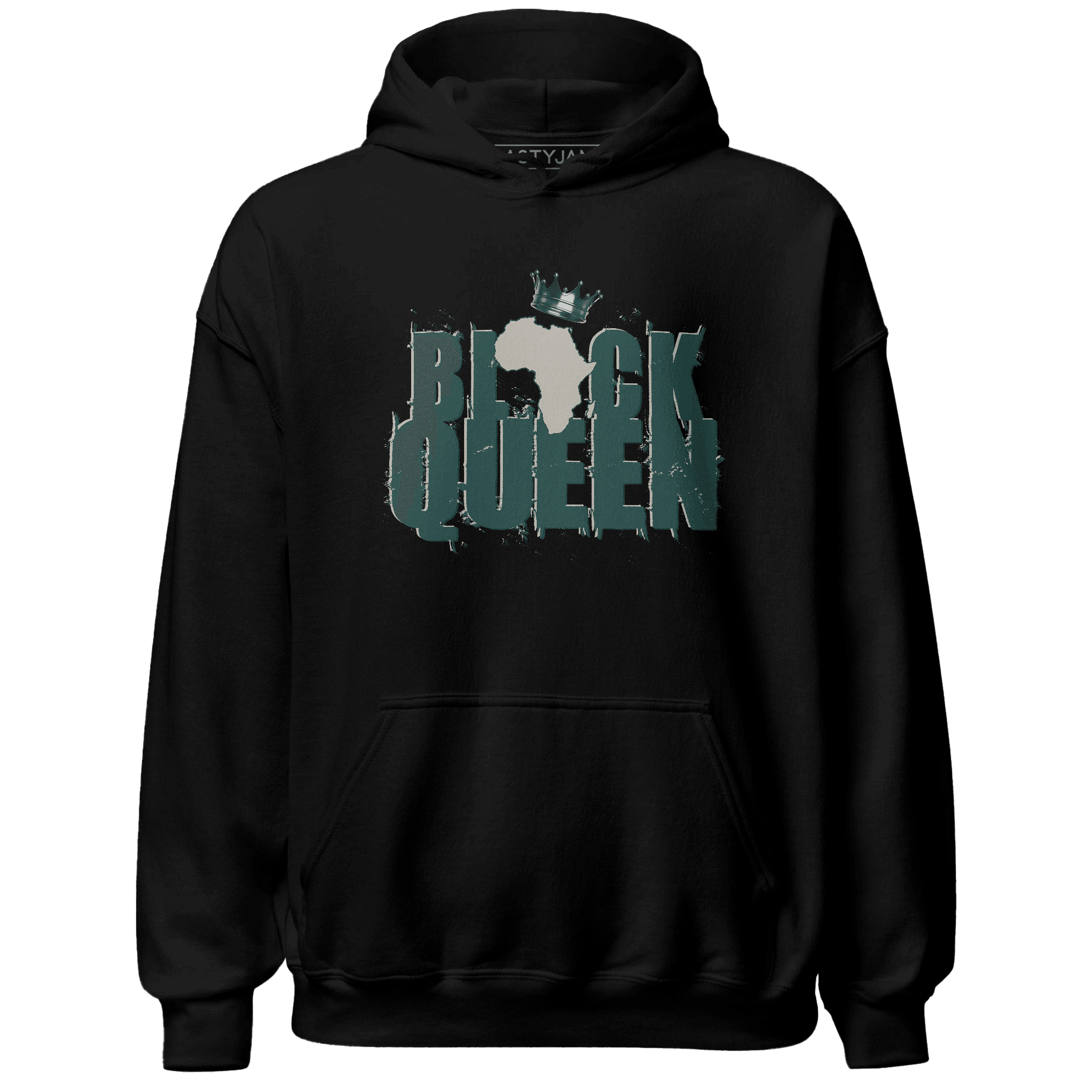 Oxidized Green 4s Hoodie Match Black Queen Crown - NastyJamz