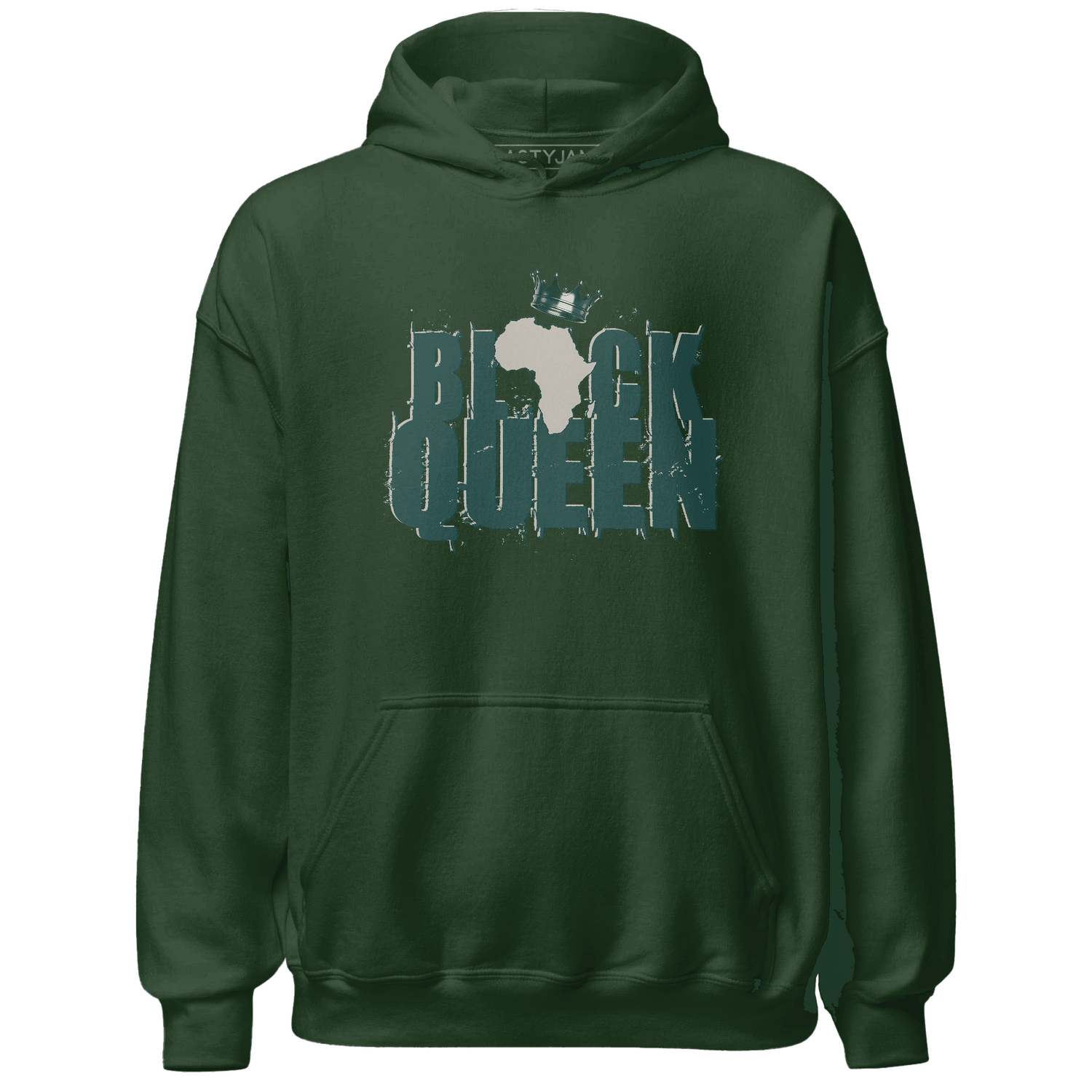 Oxidized Green 4s Hoodie Match Black Queen Crown - NastyJamz
