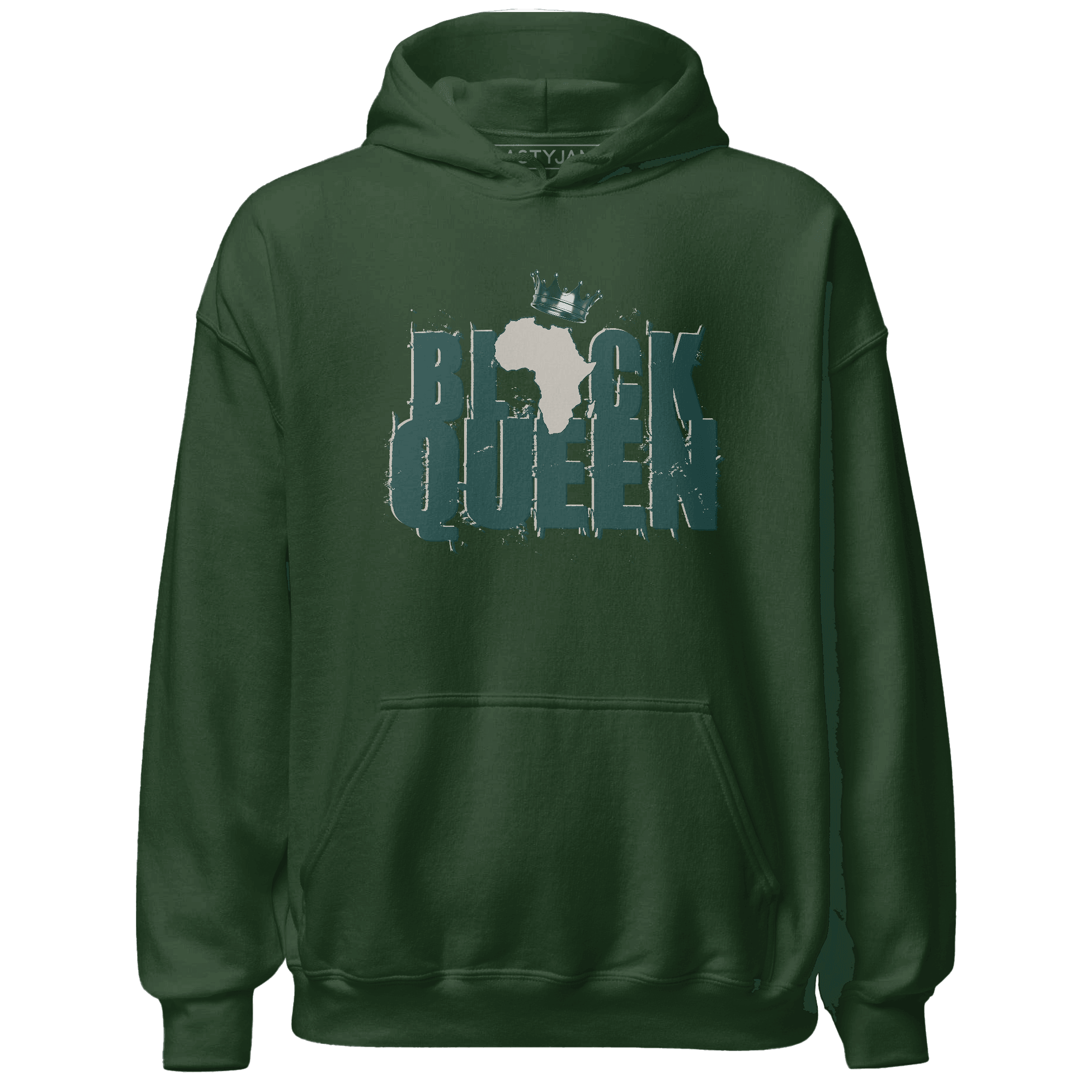 Oxidized Green 4s Hoodie Match Black Queen Crown - NastyJamz