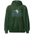 Oxidized Green 4s Hoodie Match Black Queen Crown - NastyJamz