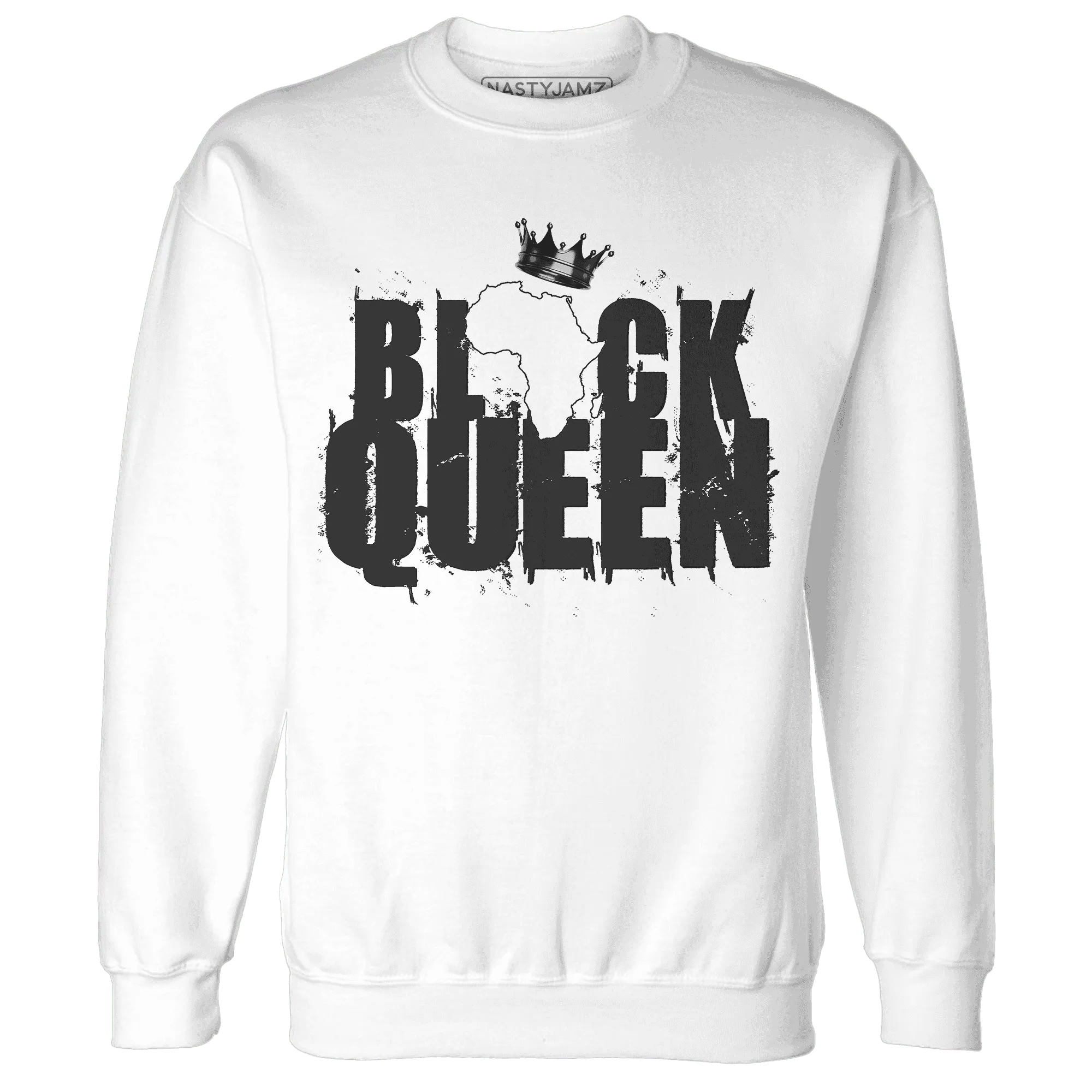 White-Thunder-4s-Sweatshirt-Match-Black-Queen-Crown