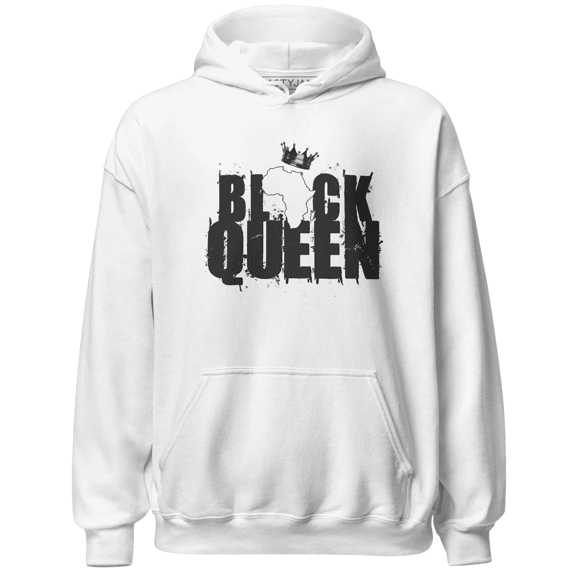 White-Thunder-4s-Hoodie-Match-Black-Queen-Crown