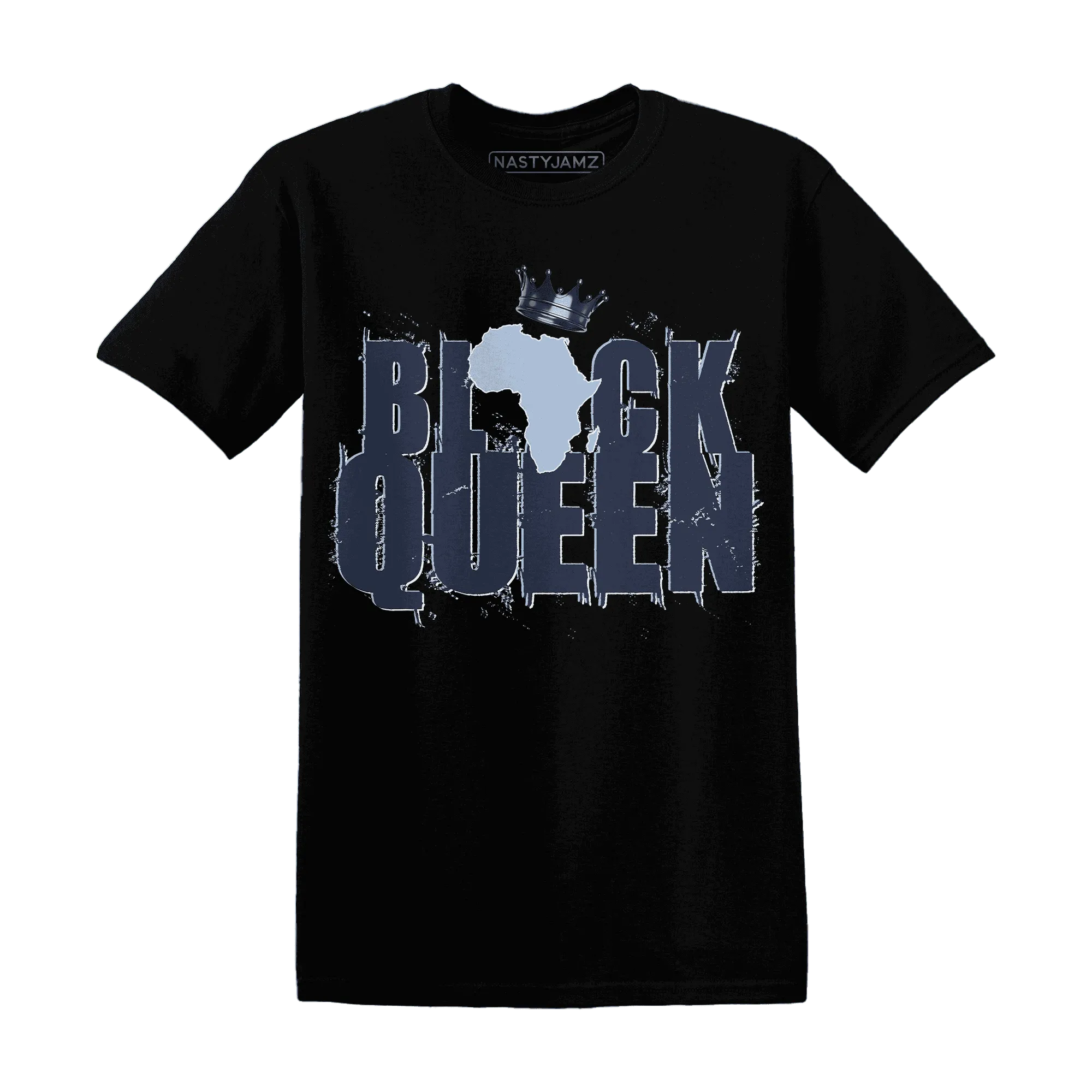 White-Navy-6s-T-Shirt-Match-Black-Queen-Crown