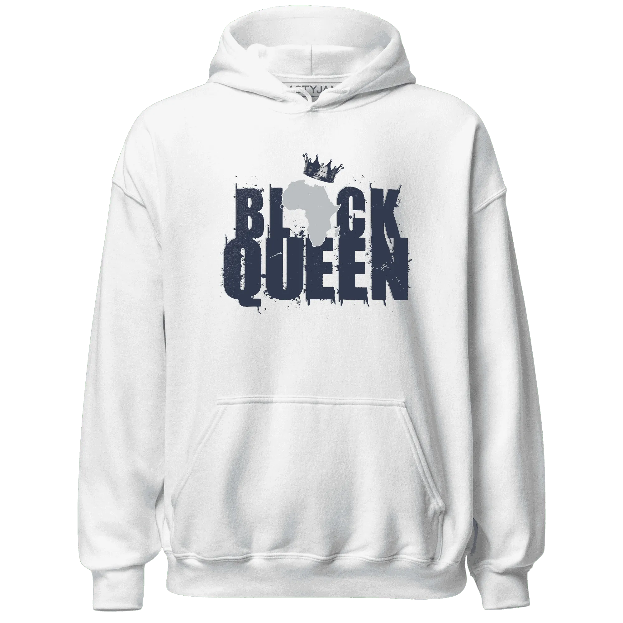 White-Navy-6s-Hoodie-Match-Black-Queen-Crown