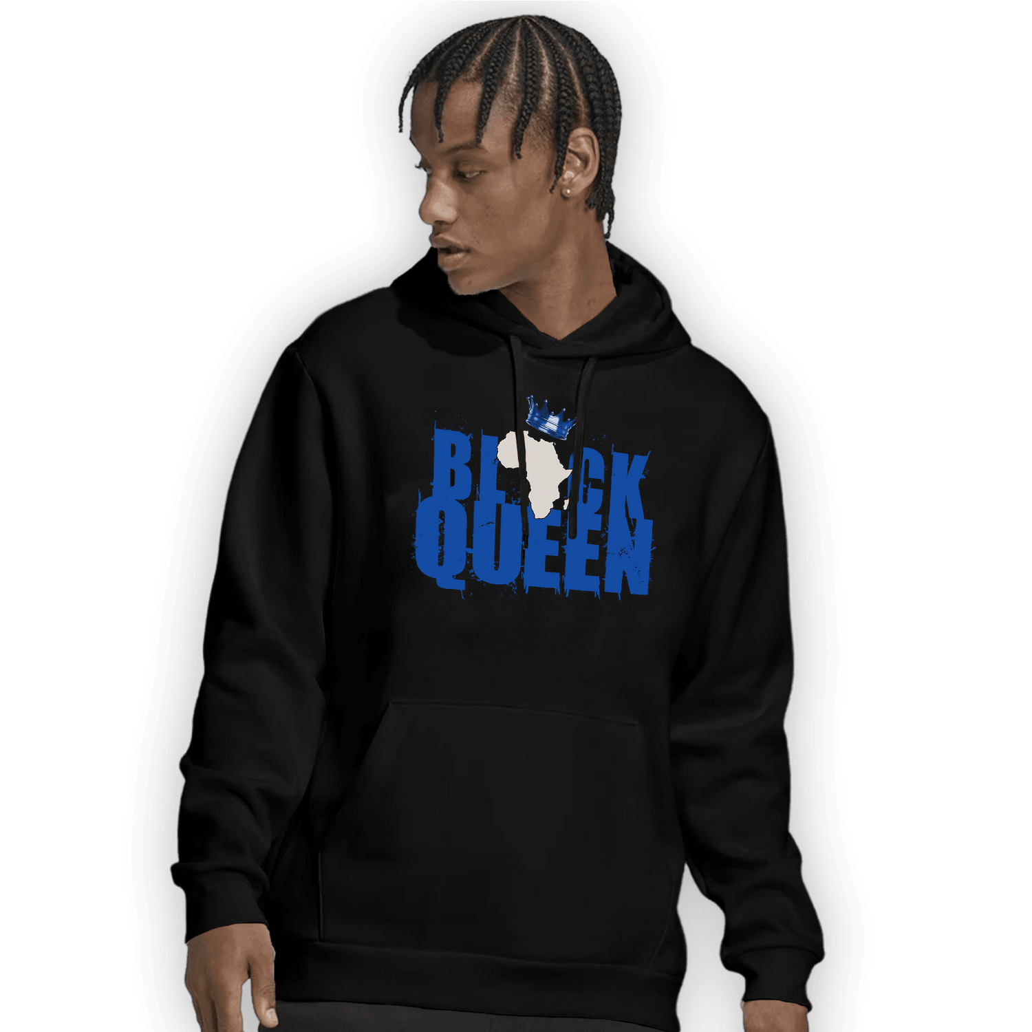 Air Max 1 86 Royal Hoodie Match Black Queen Crown - NastyJamz