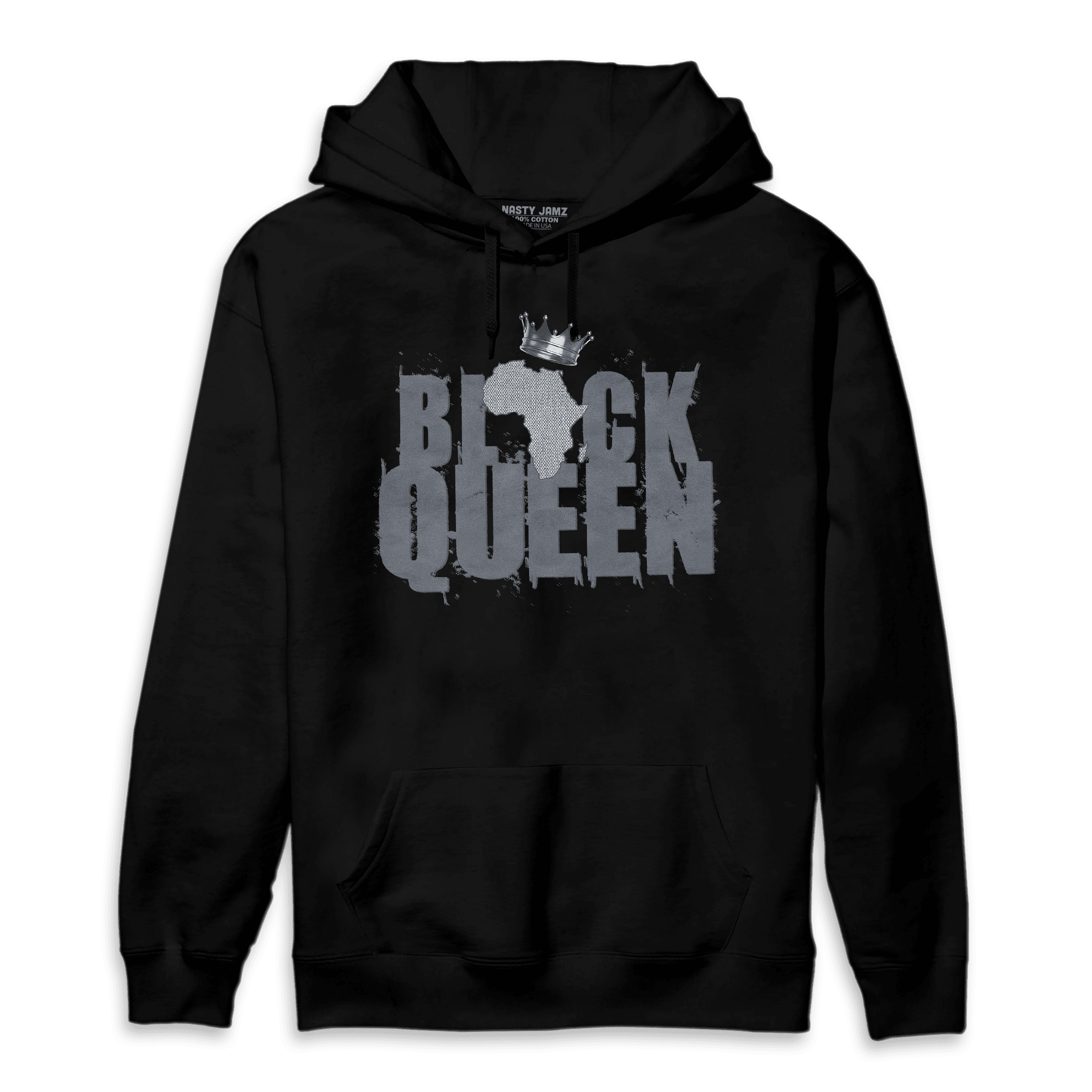 Air Max 90 Iron Grey Hoodie Match Black Queen Crown - NastyJamz