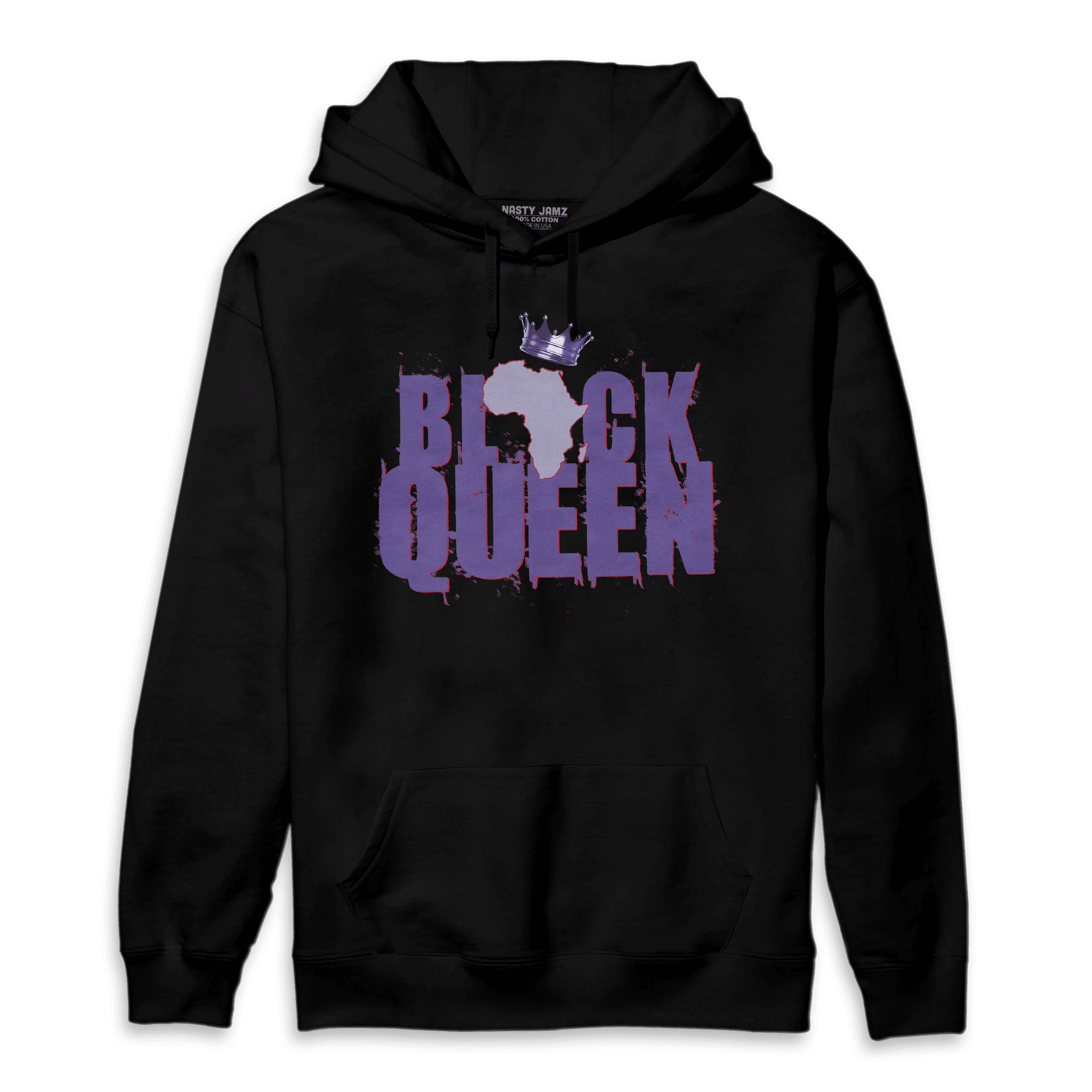 Dunk Low Plum Hoodie Match Black Queen Crown - NastyJamz