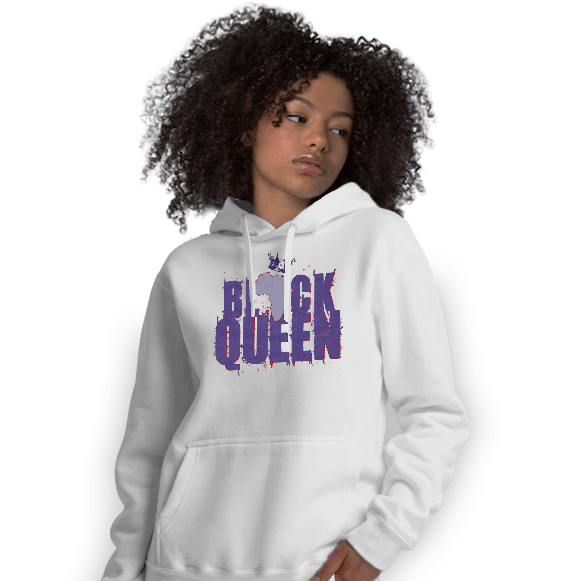 Dunk Low Plum Hoodie Match Black Queen Crown - NastyJamz
