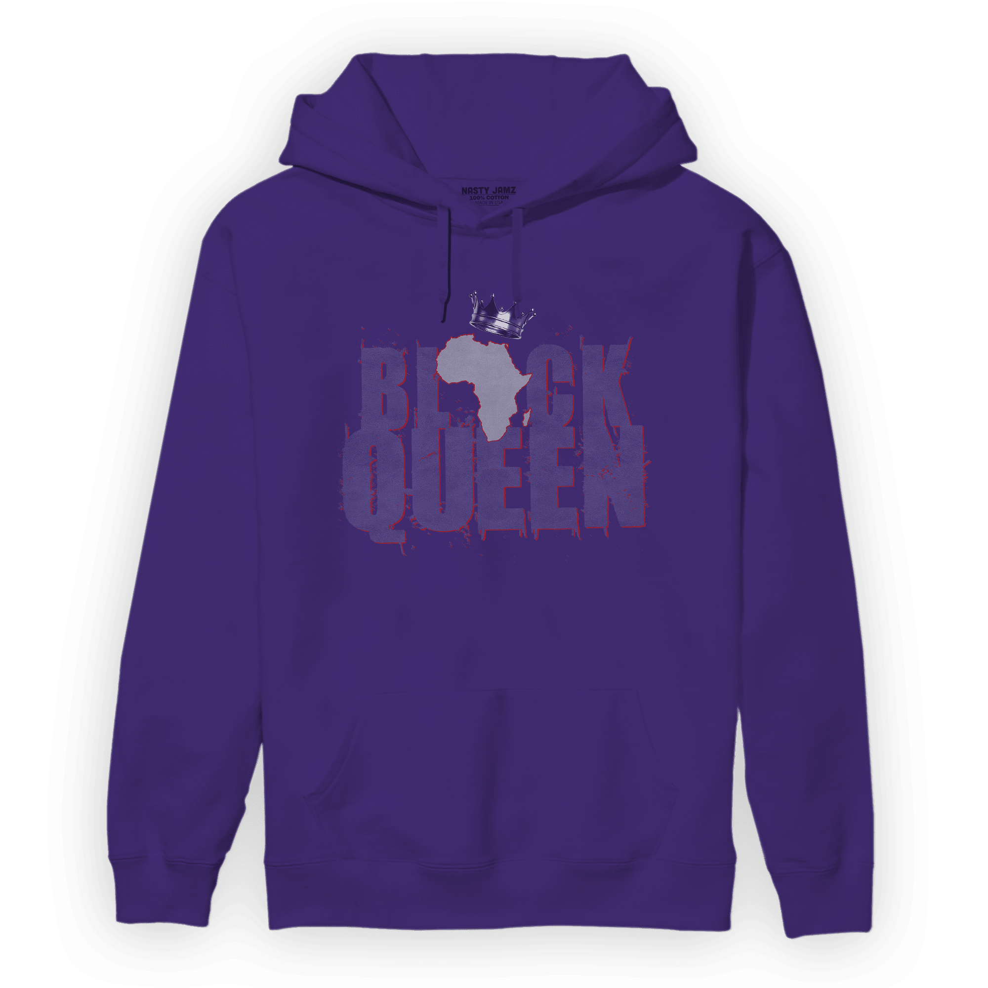 Dunk Low Plum Hoodie Match Black Queen Crown - NastyJamz
