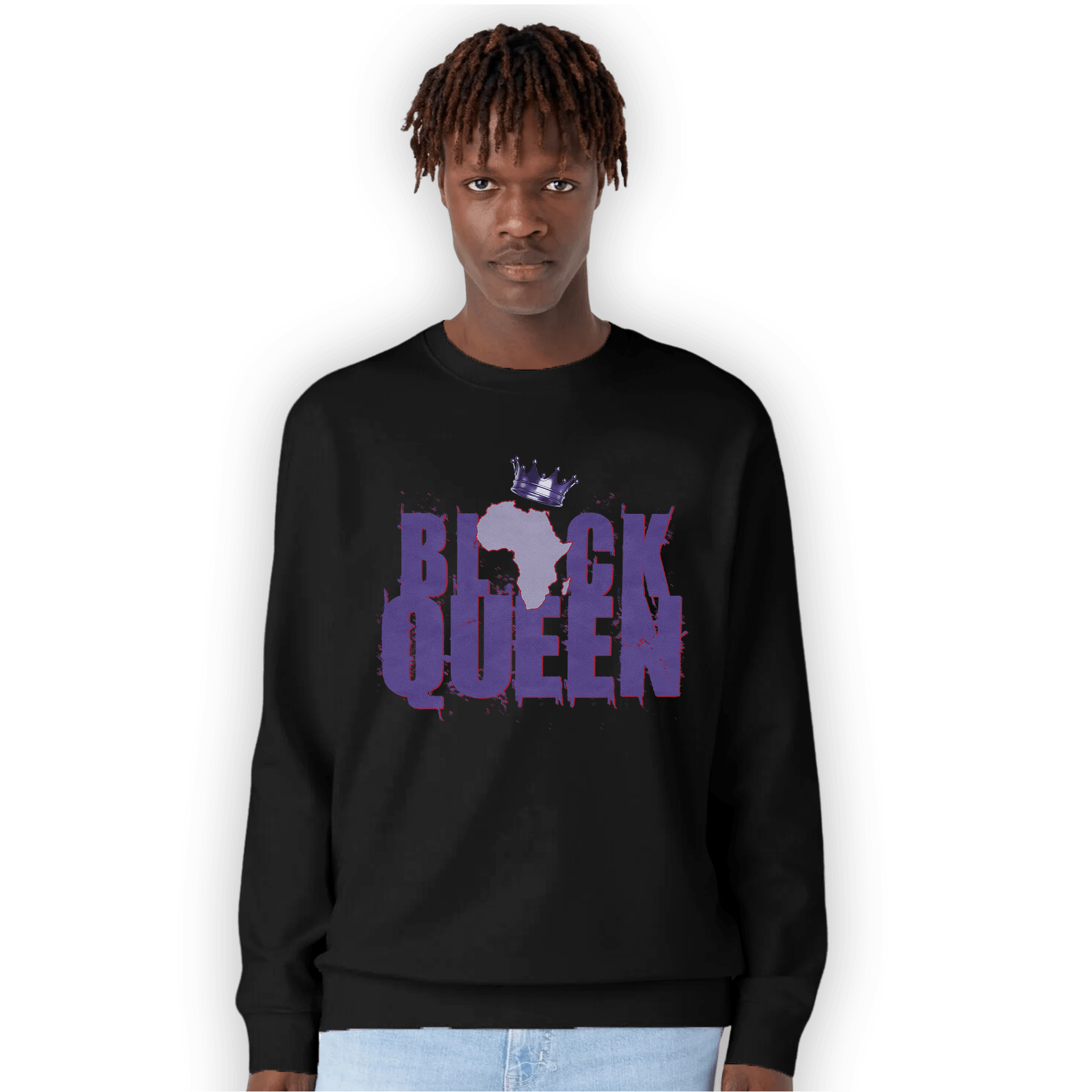 Dunk Low Plum Sweatshirt Match Black Queen Crown - NastyJamz