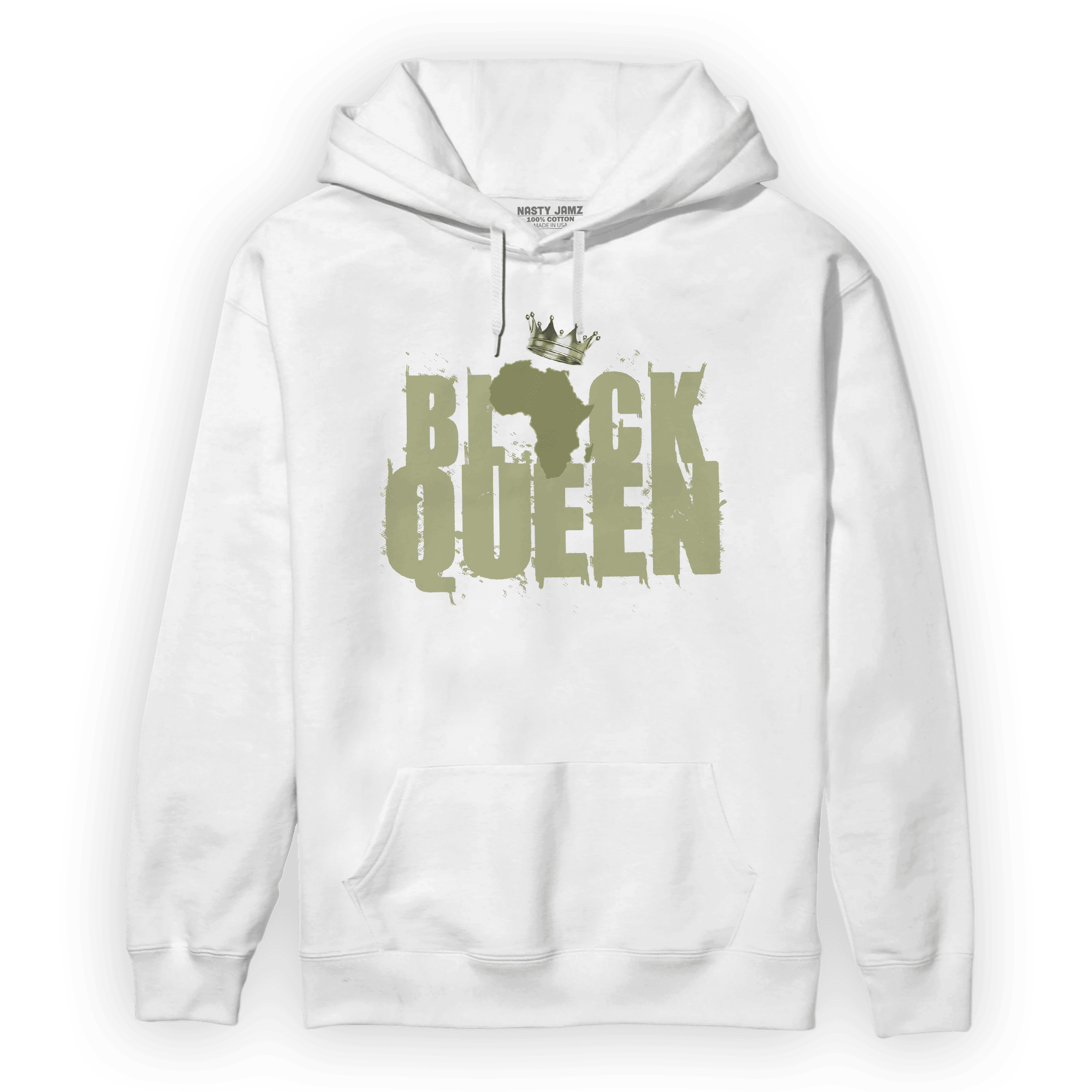 Yeezy Slide Resin Hoodie Match Black Queen Crown - NastyJamz