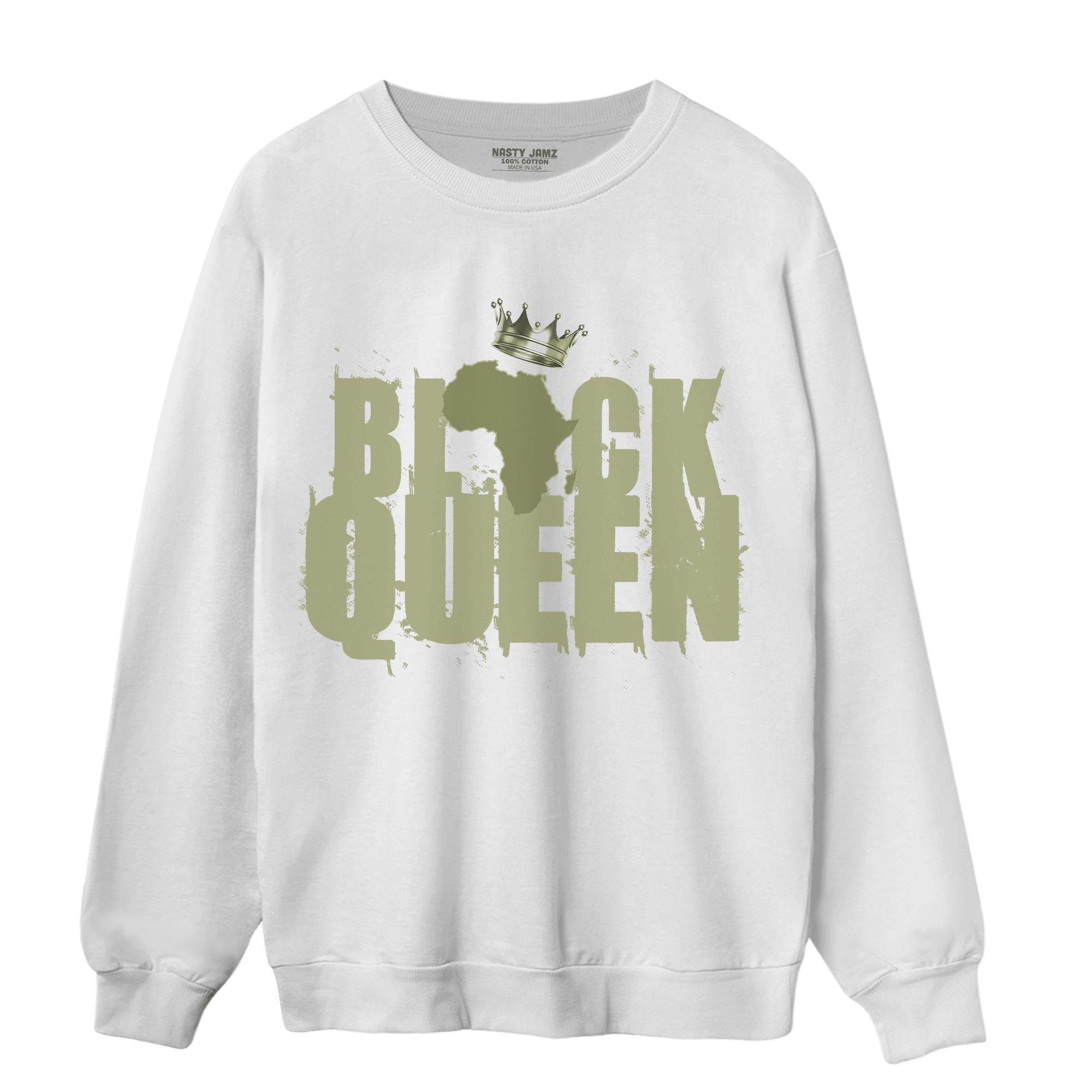 Yeezy Slide Resin Sweatshirt Match Black Queen Crown - NastyJamz