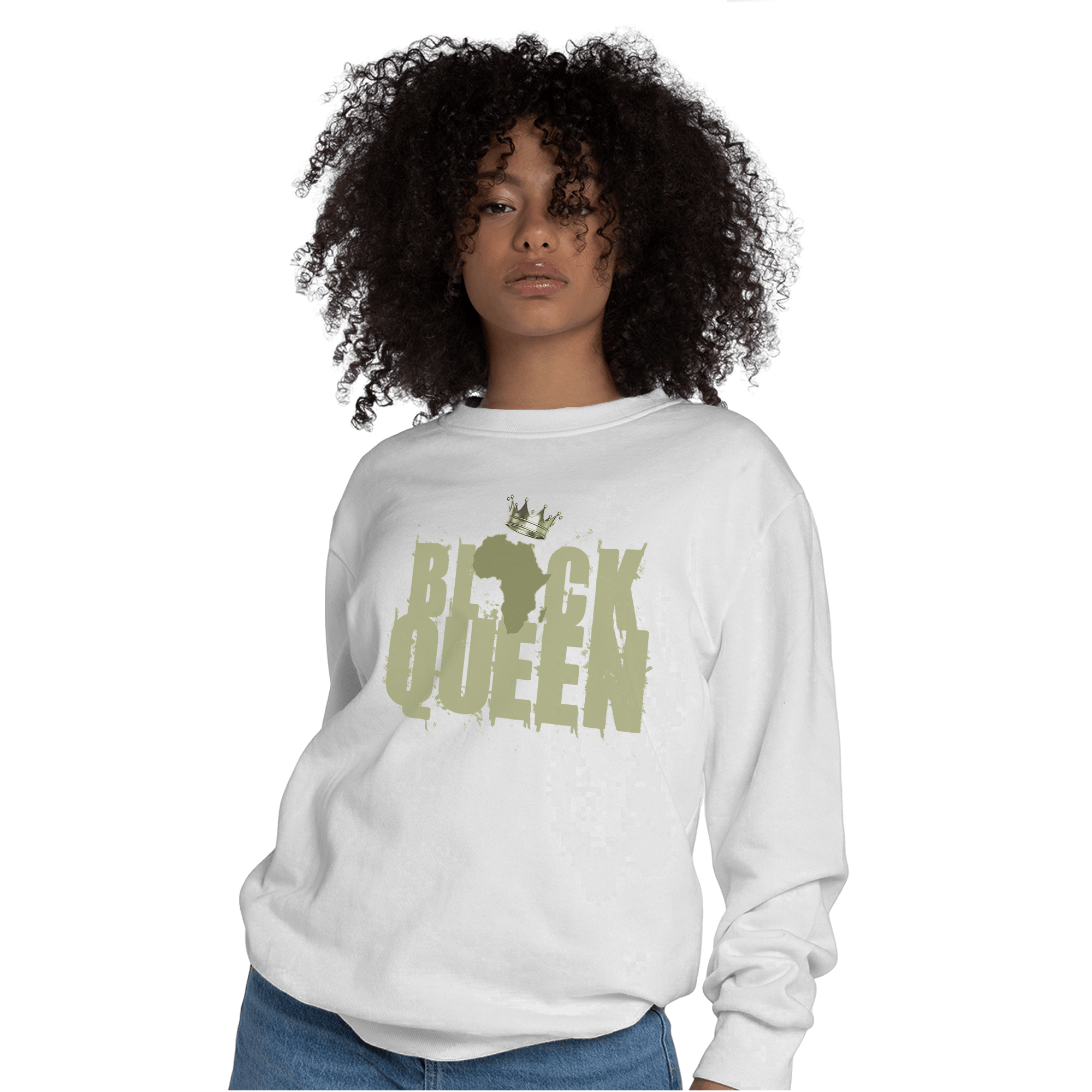 Yeezy Slide Resin Sweatshirt Match Black Queen Crown - NastyJamz