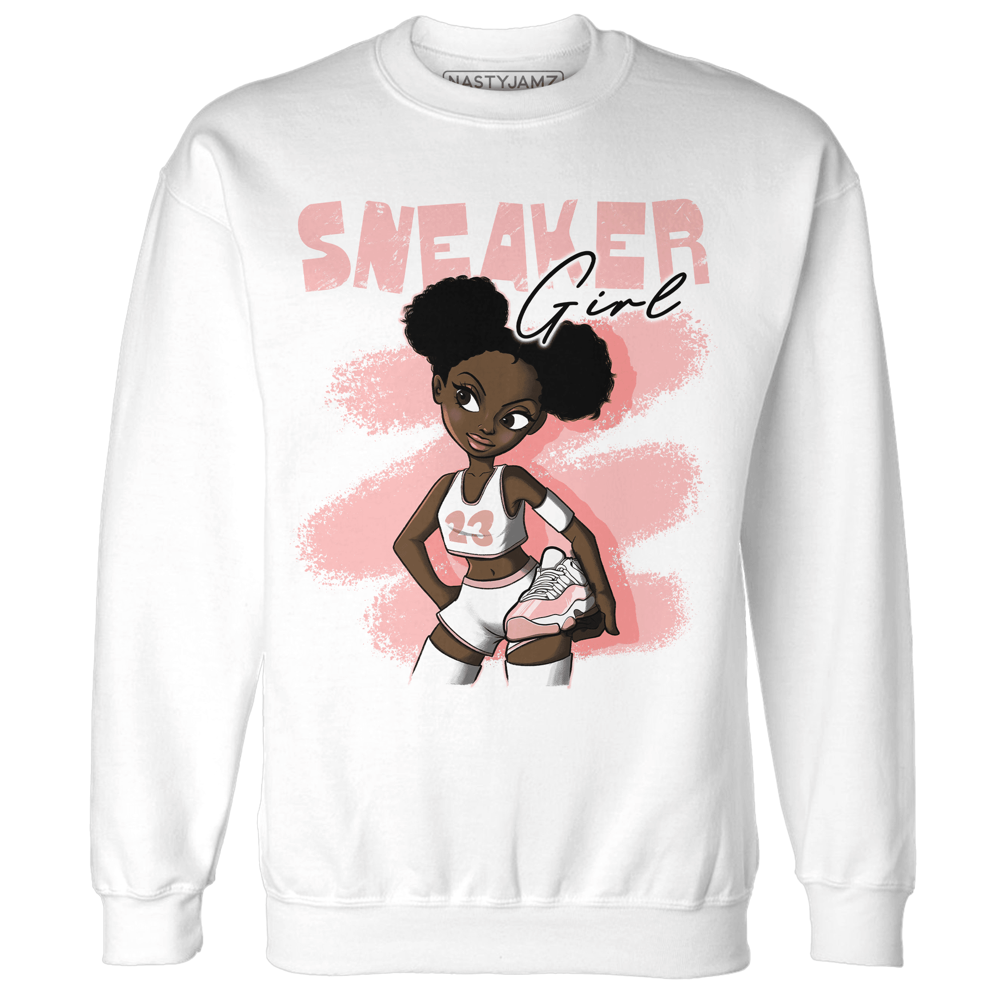 Low Legend Pink 11s Sweatshirt Match Black Sneaker Girl - NastyJamz
