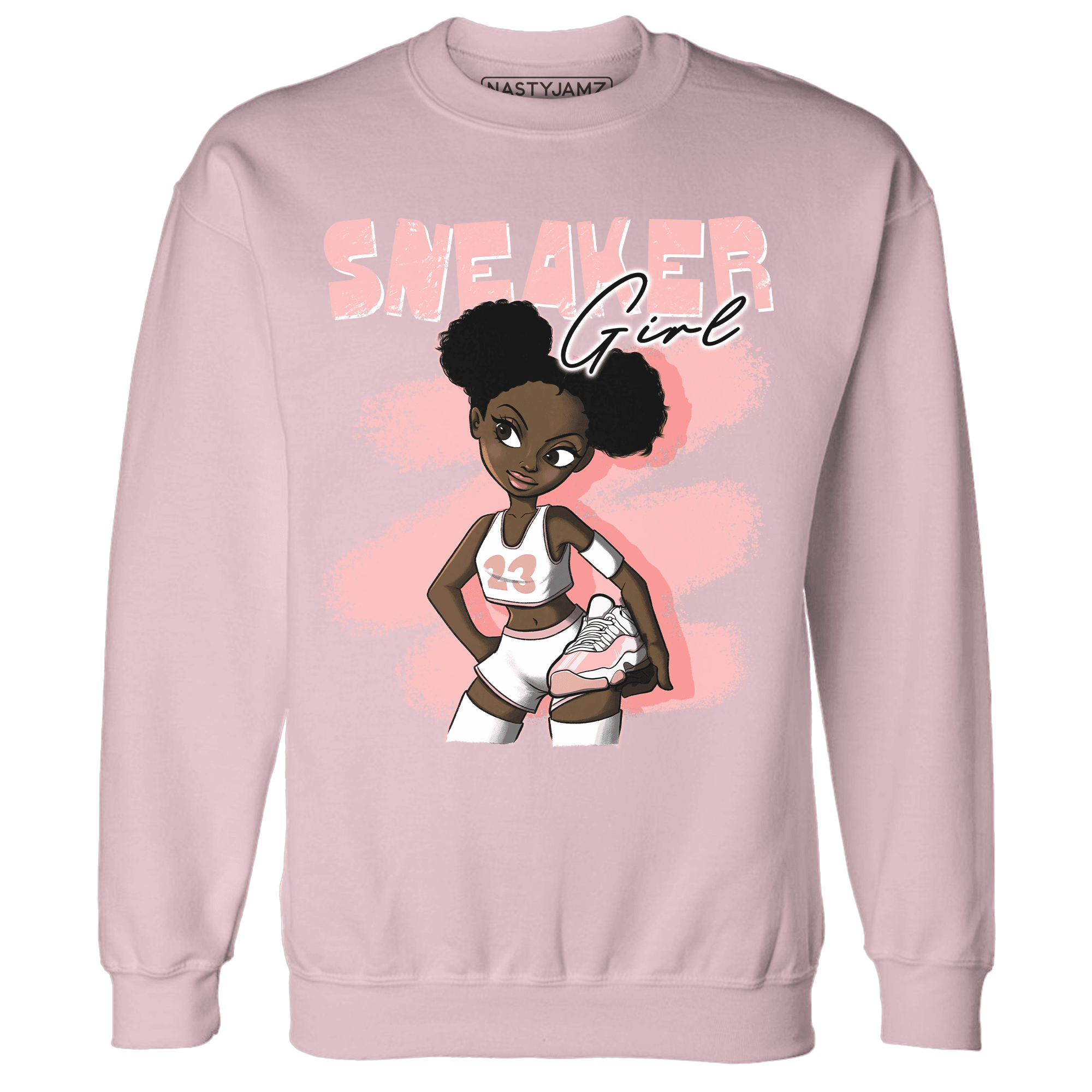 Low Legend Pink 11s Sweatshirt Match Black Sneaker Girl - NastyJamz