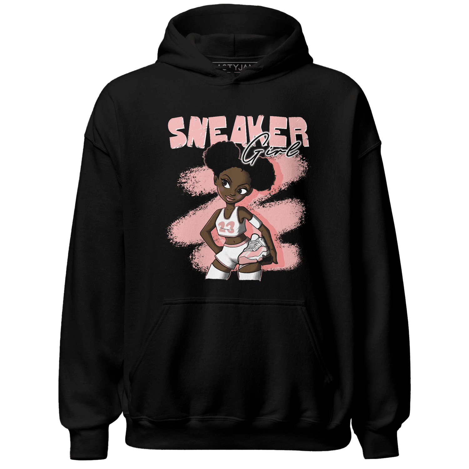 Low Legend Pink 11s Hoodie Match Black Sneaker Girl - NastyJamz