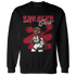 Retro Red Taxi 12s Sweatshirt Match Black Sneaker Girl - NastyJamz