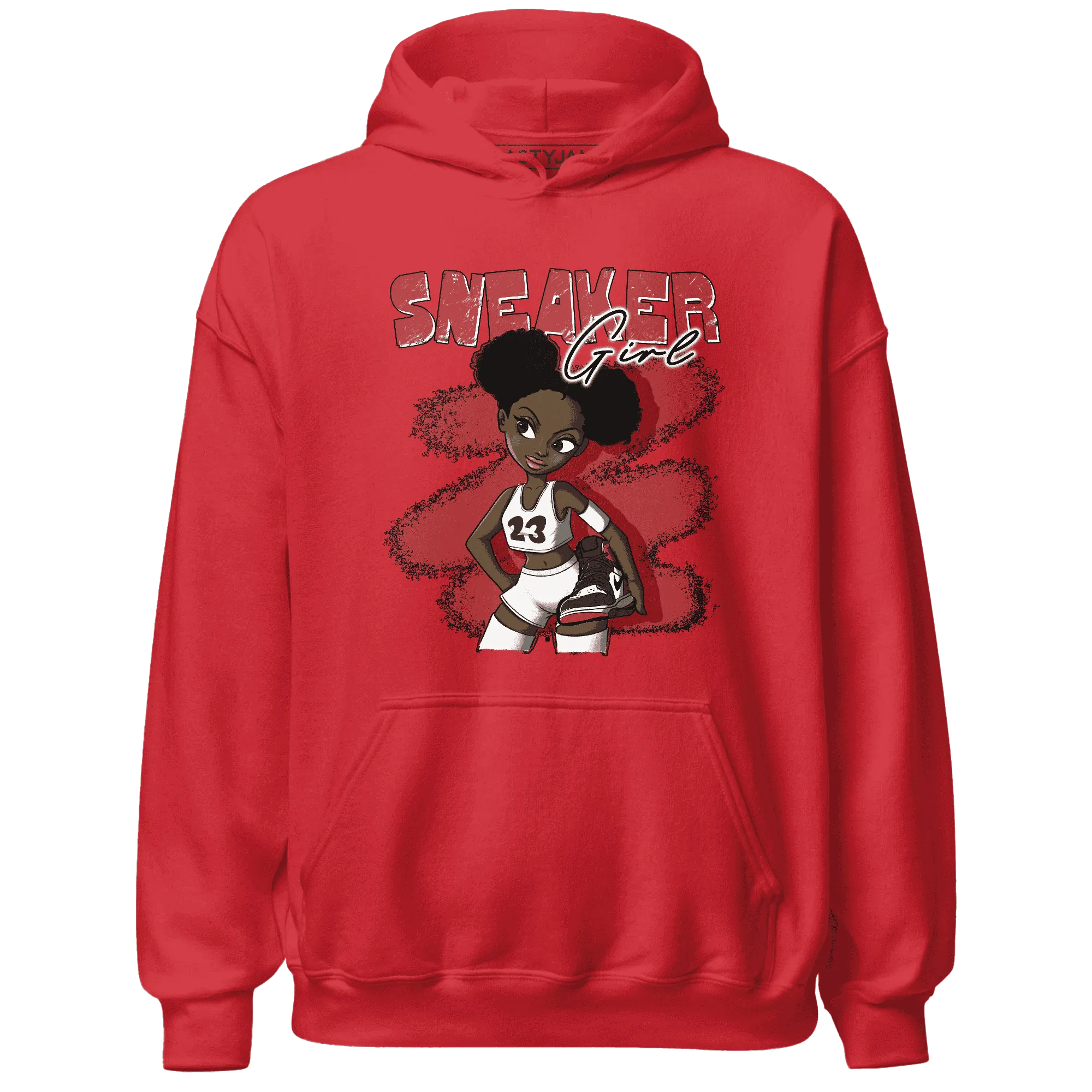 Black-Toe-Reimagined-Red-White-1s-NastyJamz-Hoodie-Match-Black-Sneaker-Girl