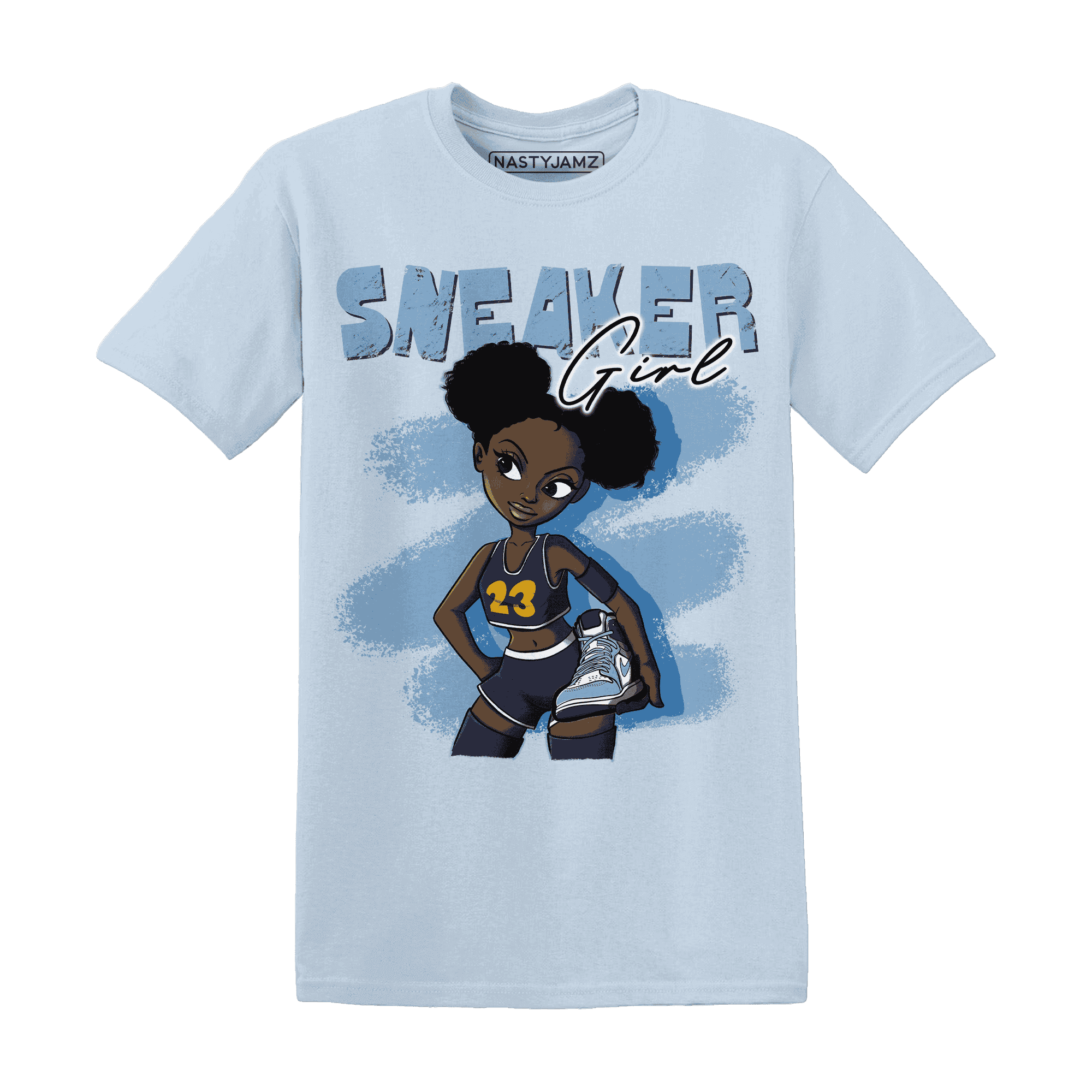 First In Flight 1s T Shirt Match Black Sneaker Girl - NastyJamz