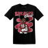 High 85 Metallic Burgundy 1s T Shirt Match Black Sneaker Girl - NastyJamz