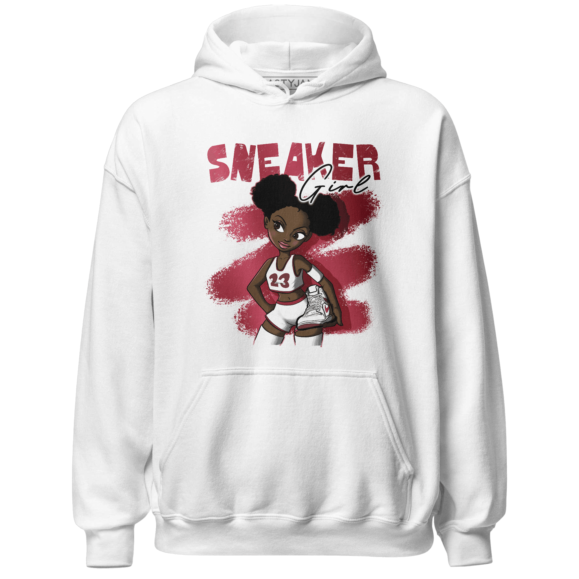 High 85 Metallic Burgundy 1s Hoodie Match Black Sneaker Girl - NastyJamz