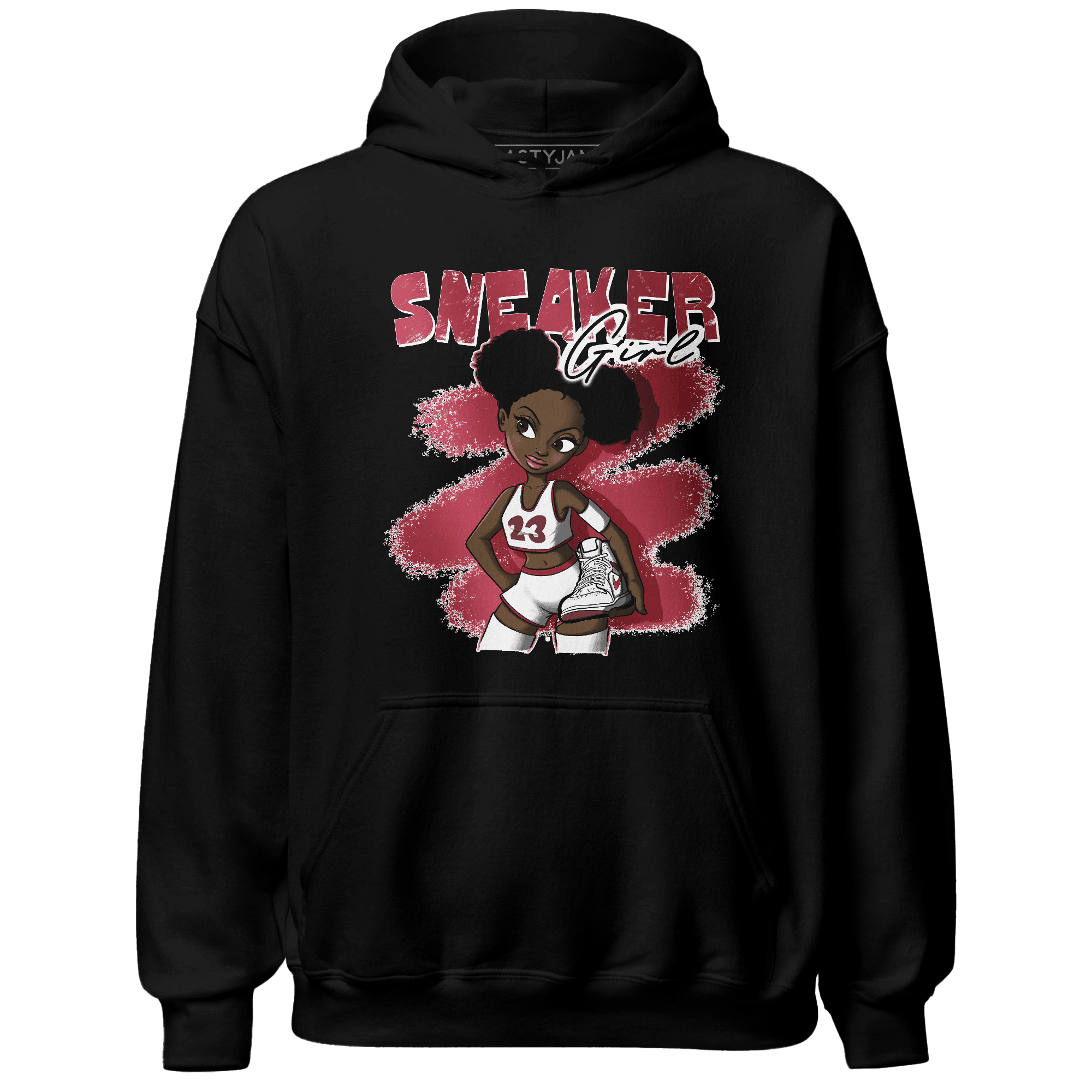 High 85 Metallic Burgundy 1s Hoodie Match Black Sneaker Girl - NastyJamz