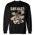 Latte 1s Sweatshirt Match Black Sneaker Girl - NastyJamz