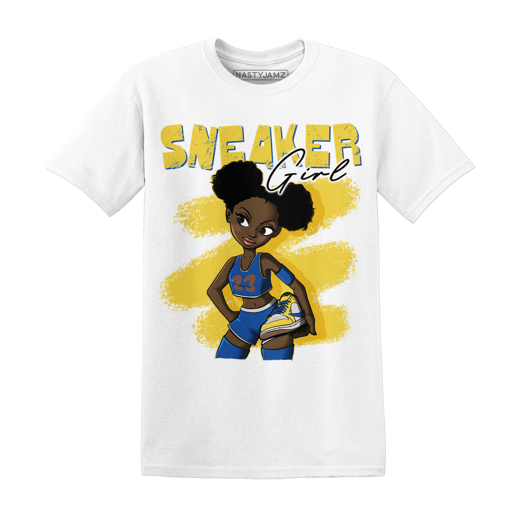 Low OG Canary TVSC 1s T Shirt Match Black Sneaker Girl - NastyJamz