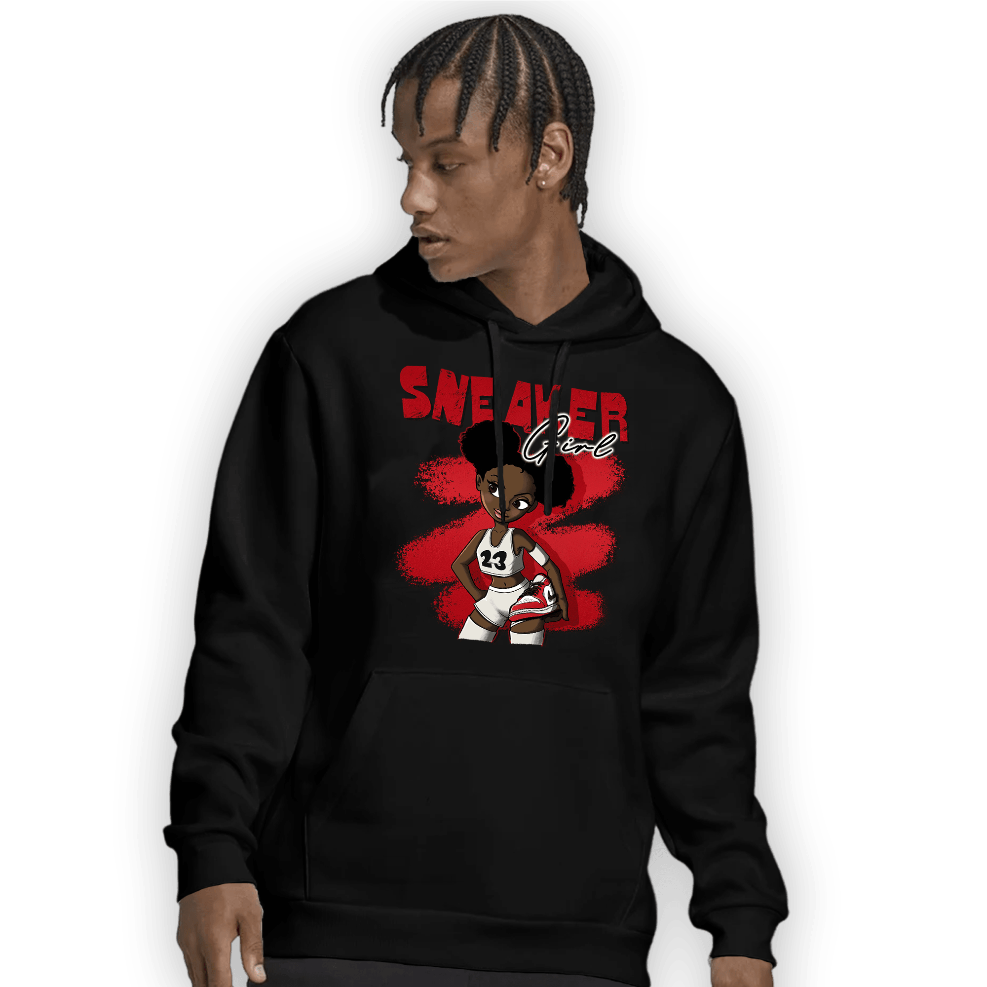 Low OG Trophy Room 1s Hoodie Match Black Sneaker Girl - NastyJamz