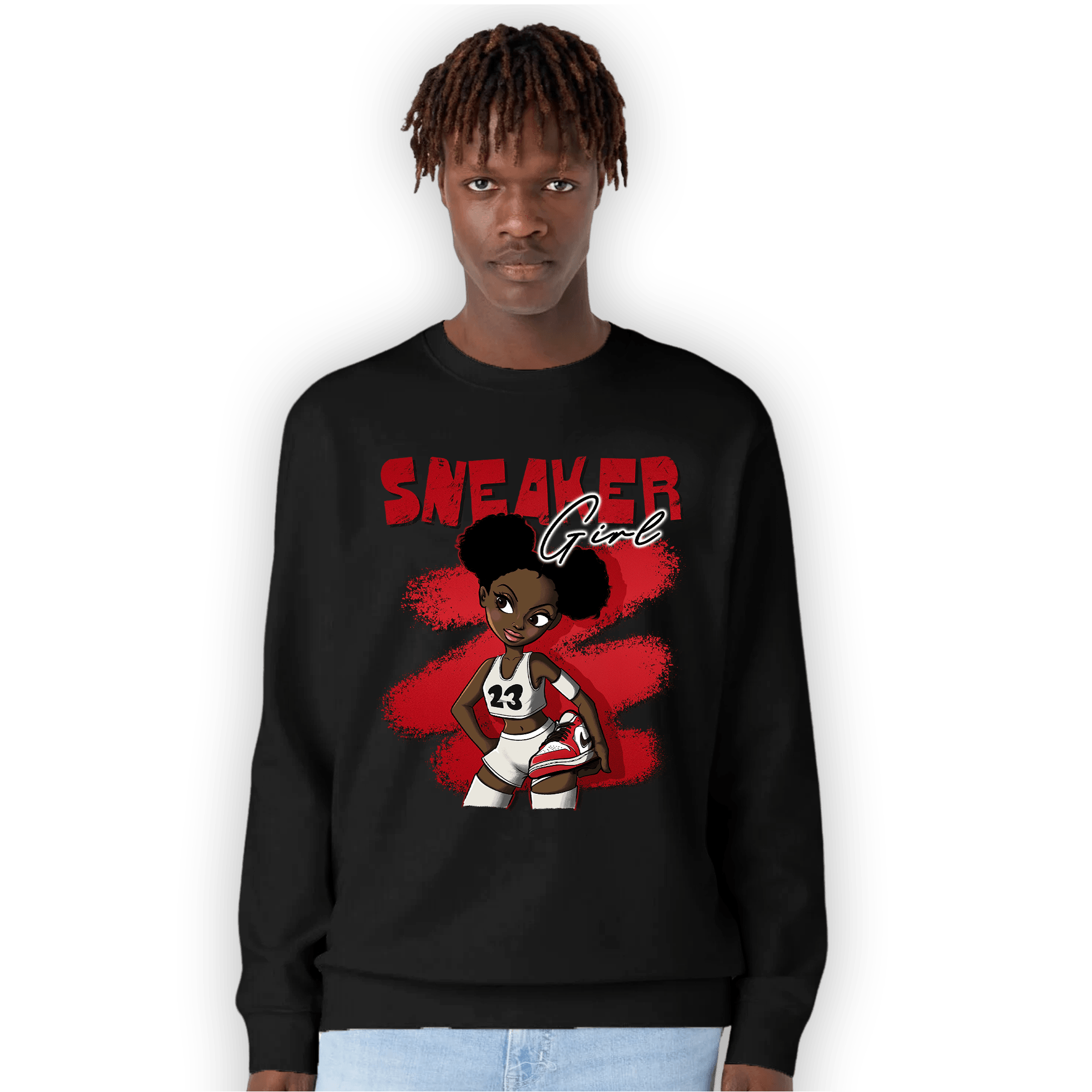 Low OG Trophy Room 1s Sweatshirt Match Black Sneaker Girl - NastyJamz