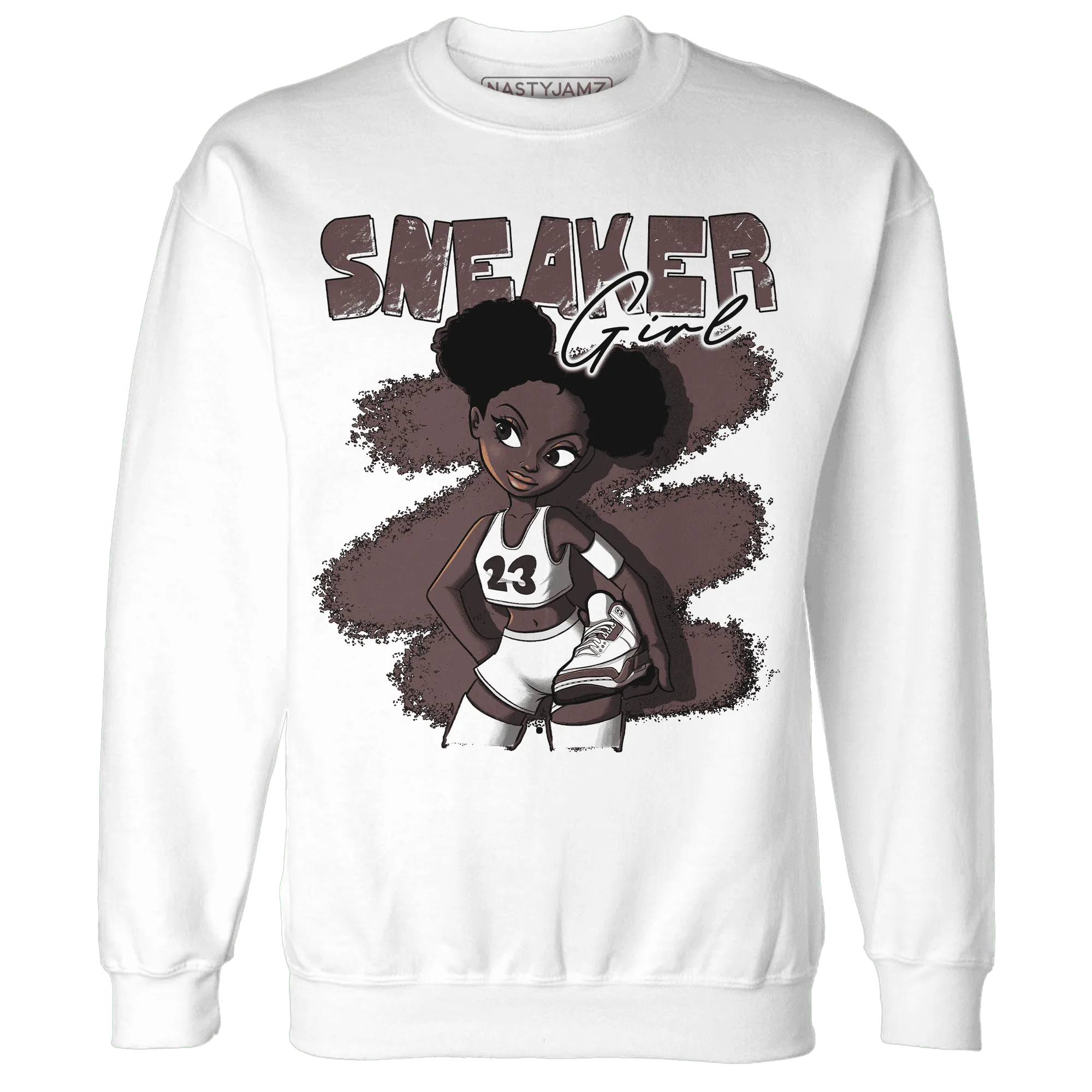 NastyJamz-Burgundy-Crush-3s-Sweatshirt-Match-Black-Sneaker-Girl