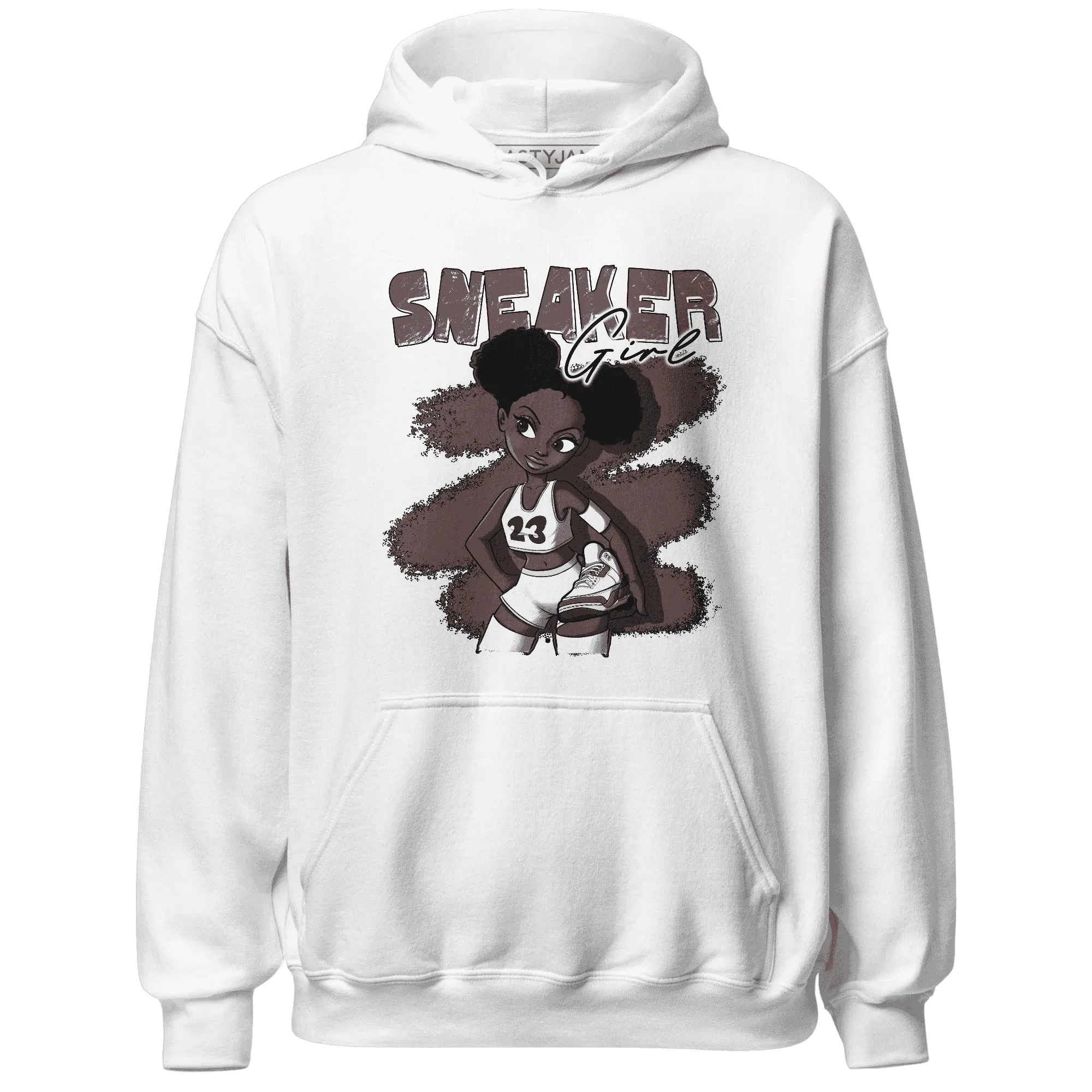 NastyJamz-Burgundy-Crush-3s-Hoodie-Match-Black-Sneaker-Girl