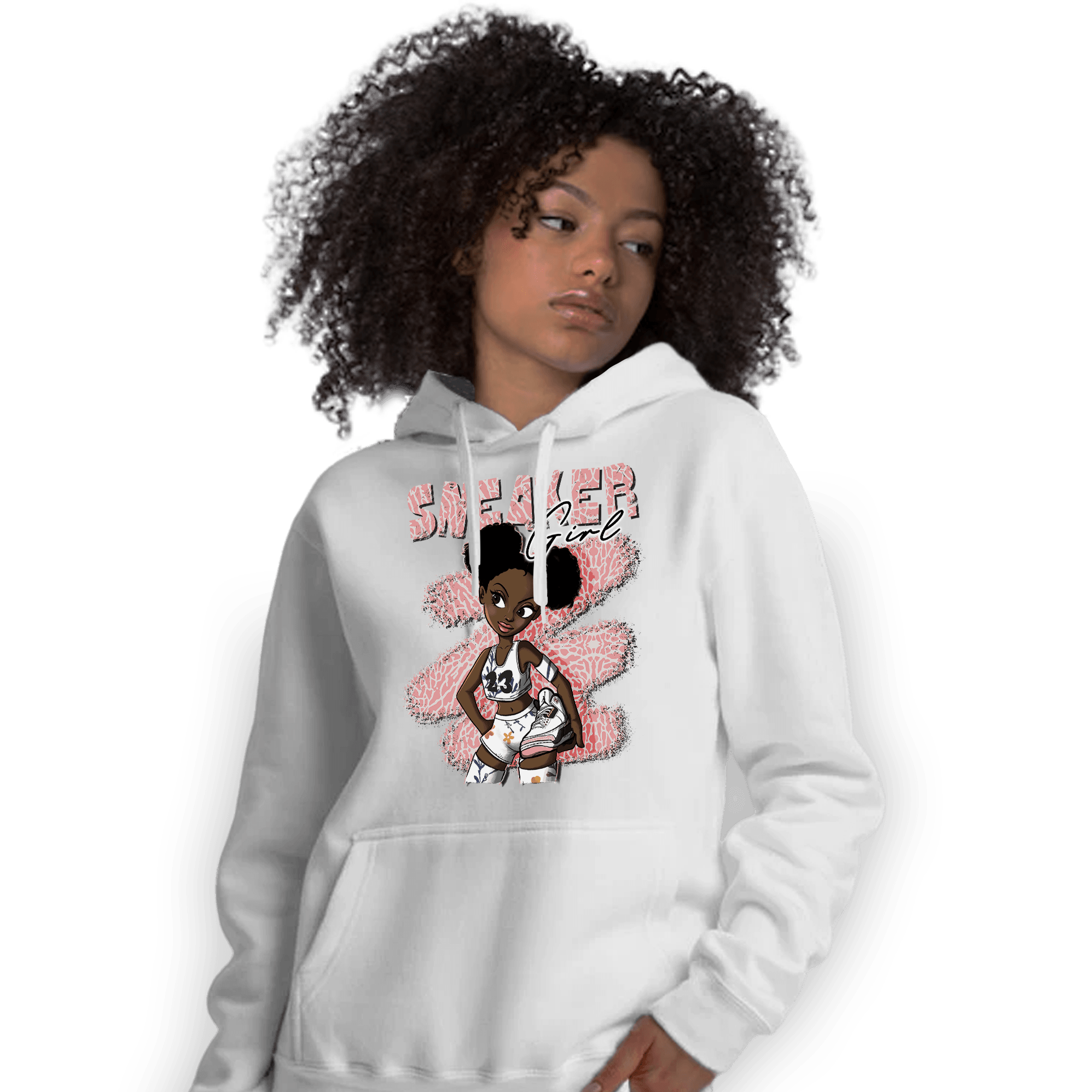 Red Stardust 3s Hoodie Match Black Sneaker Girl - NastyJamz