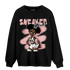 Red Stardust 3s Sweatshirt Match Black Sneaker Girl - NastyJamz