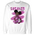 GS Hyper Violet 4s Sweatshirt Match Black Sneaker Girl - NastyJamz