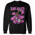 GS Hyper Violet 4s Sweatshirt Match Black Sneaker Girl - NastyJamz