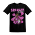 GS Hyper Violet 4s T Shirt Match Black Sneaker Girl - NastyJamz