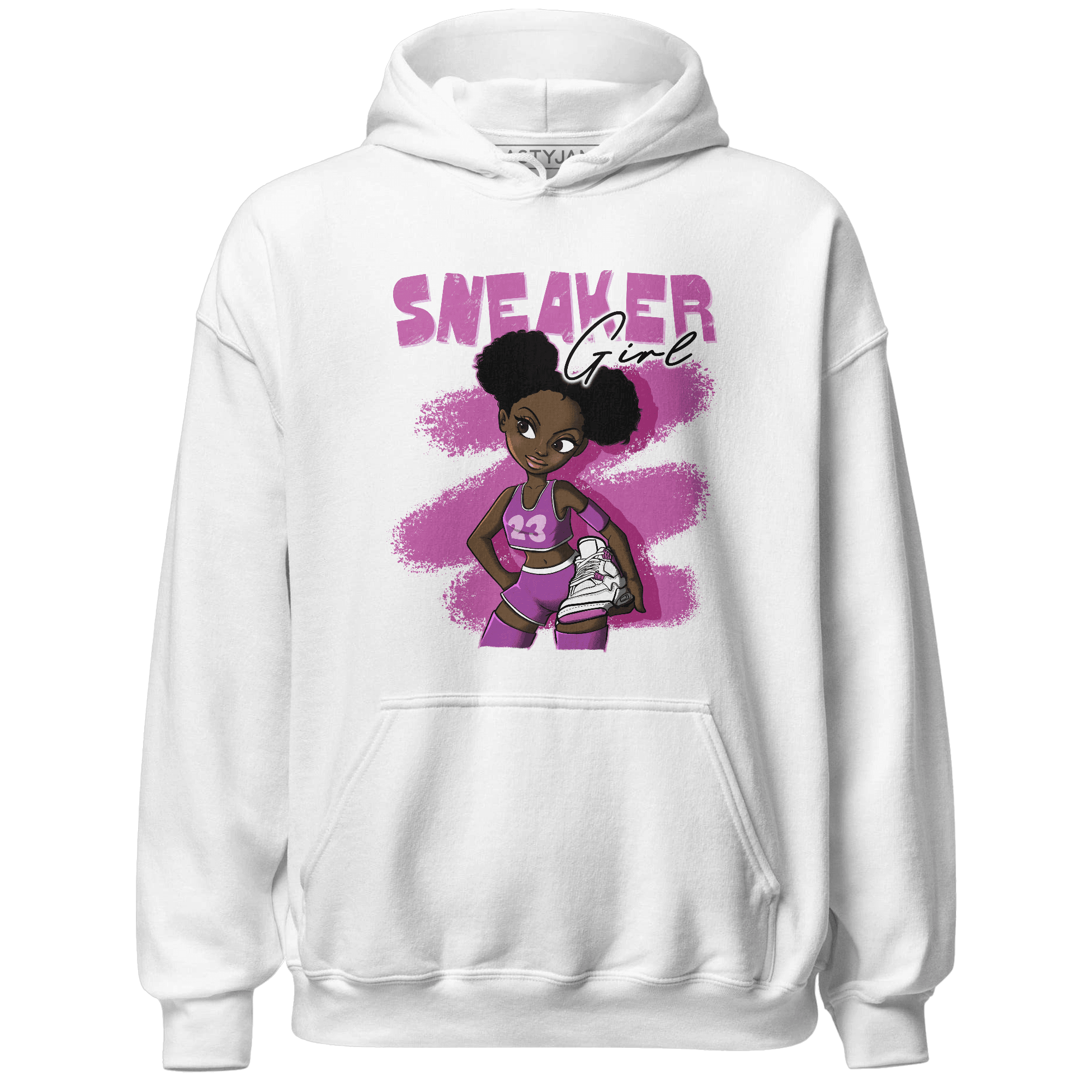GS Hyper Violet 4s Hoodie Match Black Sneaker Girl - NastyJamz