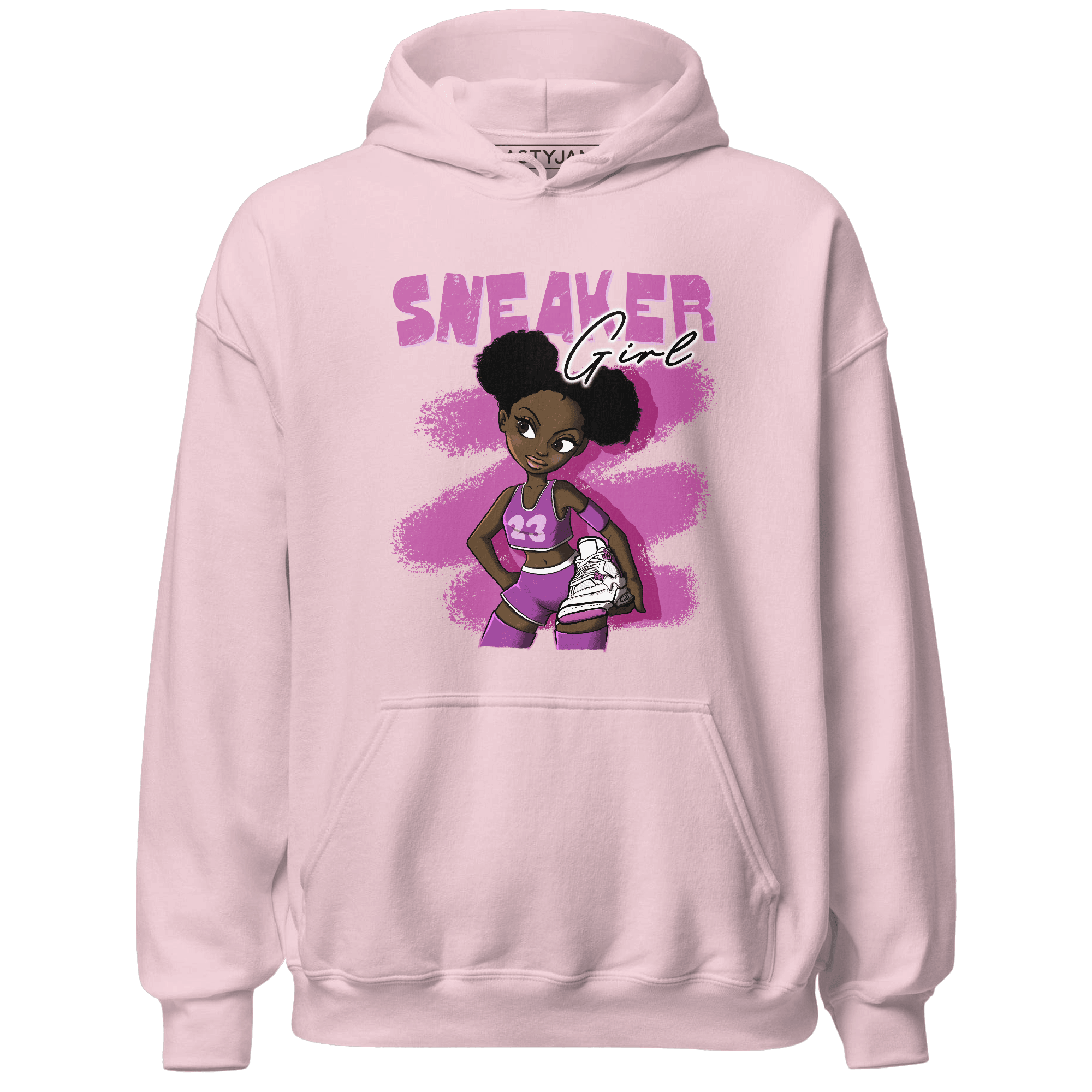 GS Hyper Violet 4s Hoodie Match Black Sneaker Girl - NastyJamz