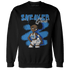 Industrial Blue 4s Sweatshirt Match Black Sneaker Girl - NastyJamz