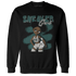 Oxidized Green 4s Sweatshirt Match Black Sneaker Girl - NastyJamz