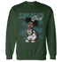 Oxidized Green 4s Sweatshirt Match Black Sneaker Girl - NastyJamz