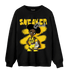 Vivid Sulfur 4s Sweatshirt Match Black Sneaker Girl - NastyJamz