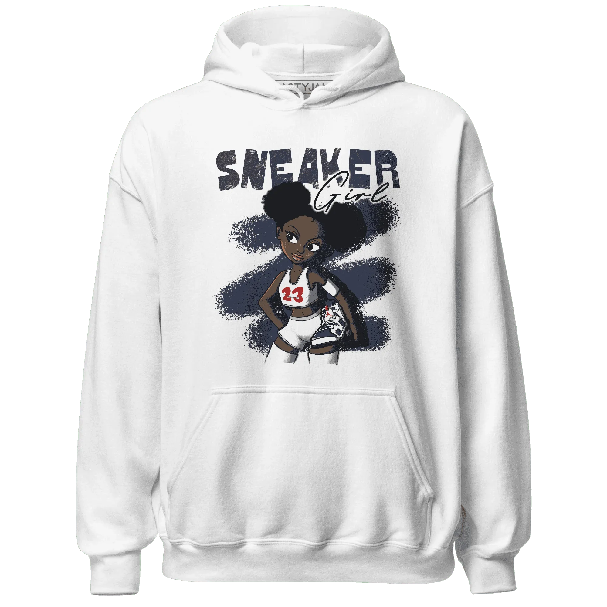 White-Navy-6s-Hoodie-Match-Black-Sneaker-Girl