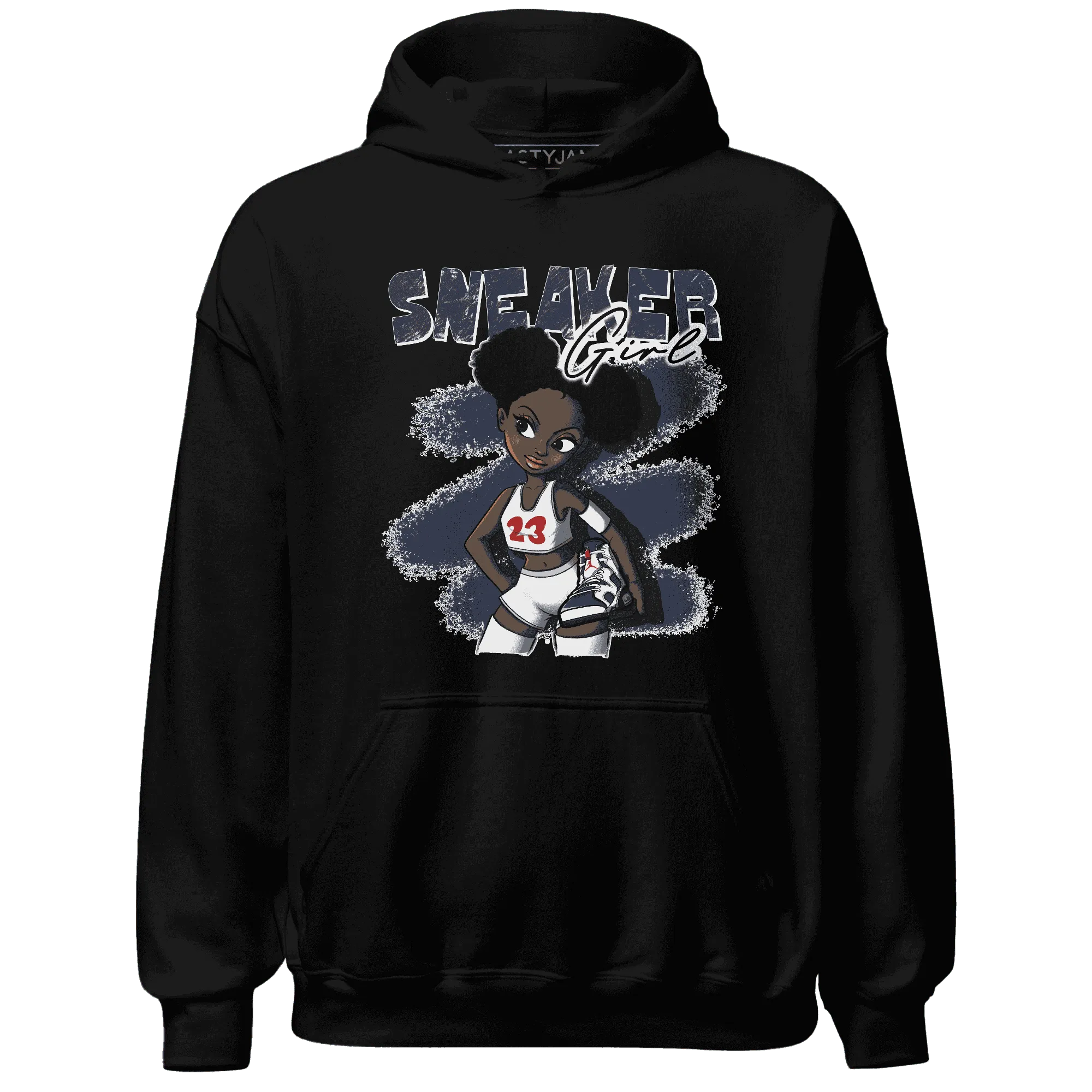 White-Navy-6s-Hoodie-Match-Black-Sneaker-Girl