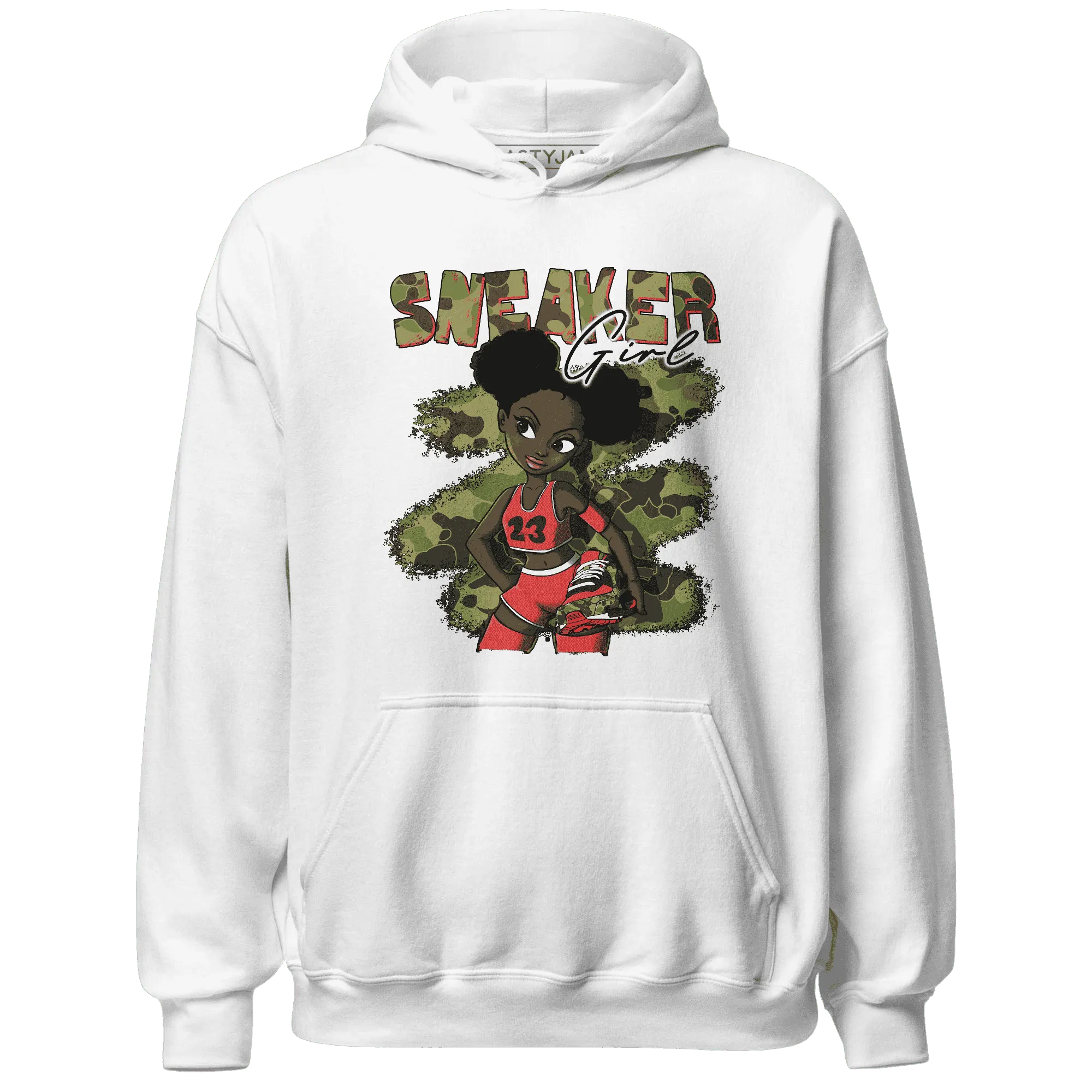 AM-90-Dark-Sage-Solar-Red-NastyJamz-Hoodie-Match-Black-Sneaker-Girl