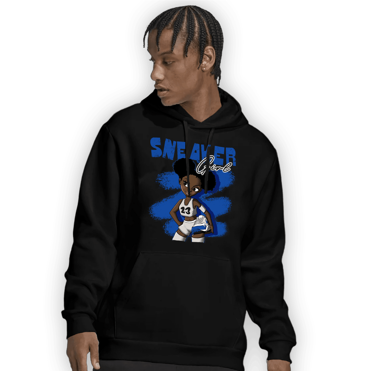Air Max 1 86 Royal Hoodie Match Black Sneaker Girl - NastyJamz